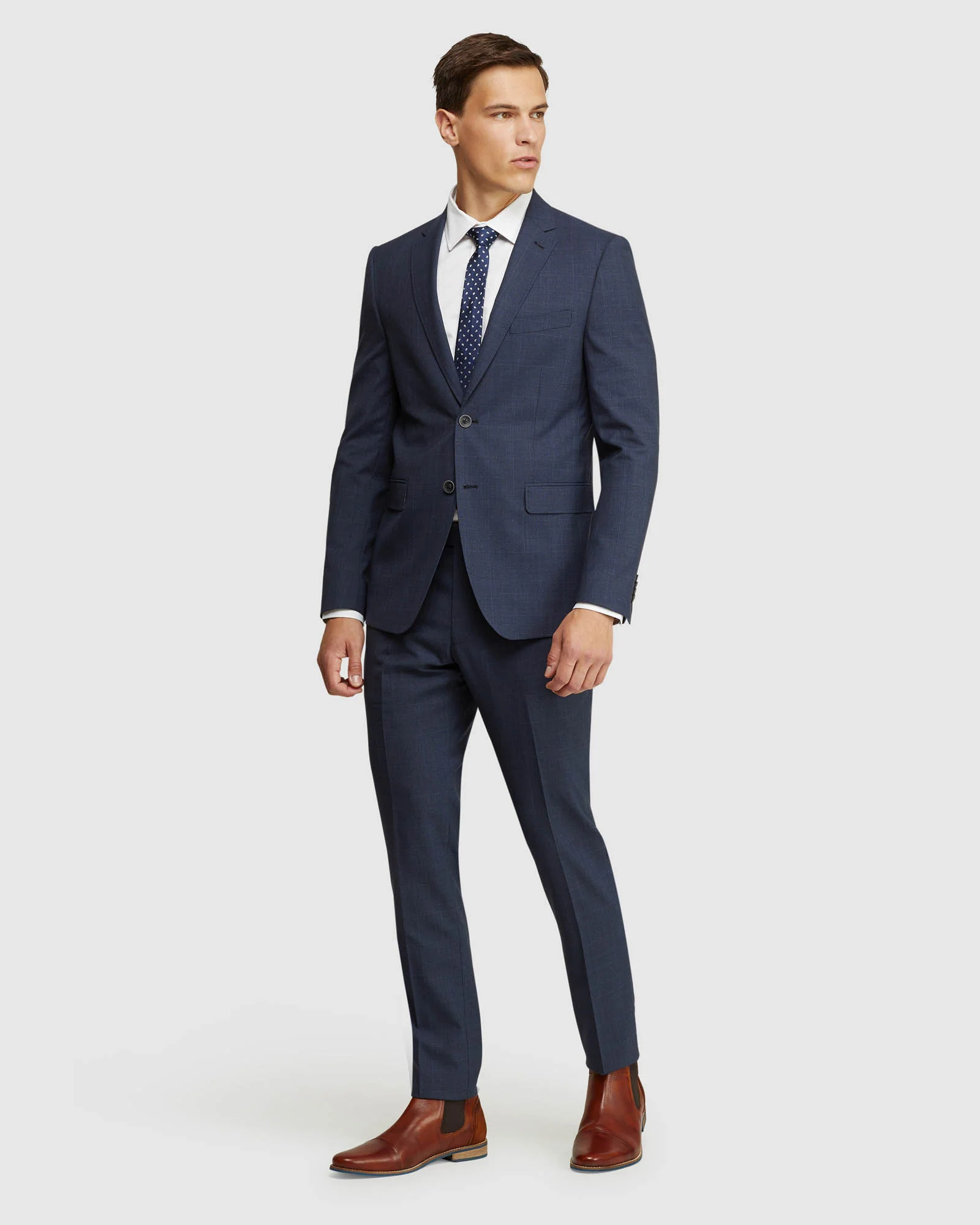 Auden Wool Stretch Check Suit Jacket - Image 5