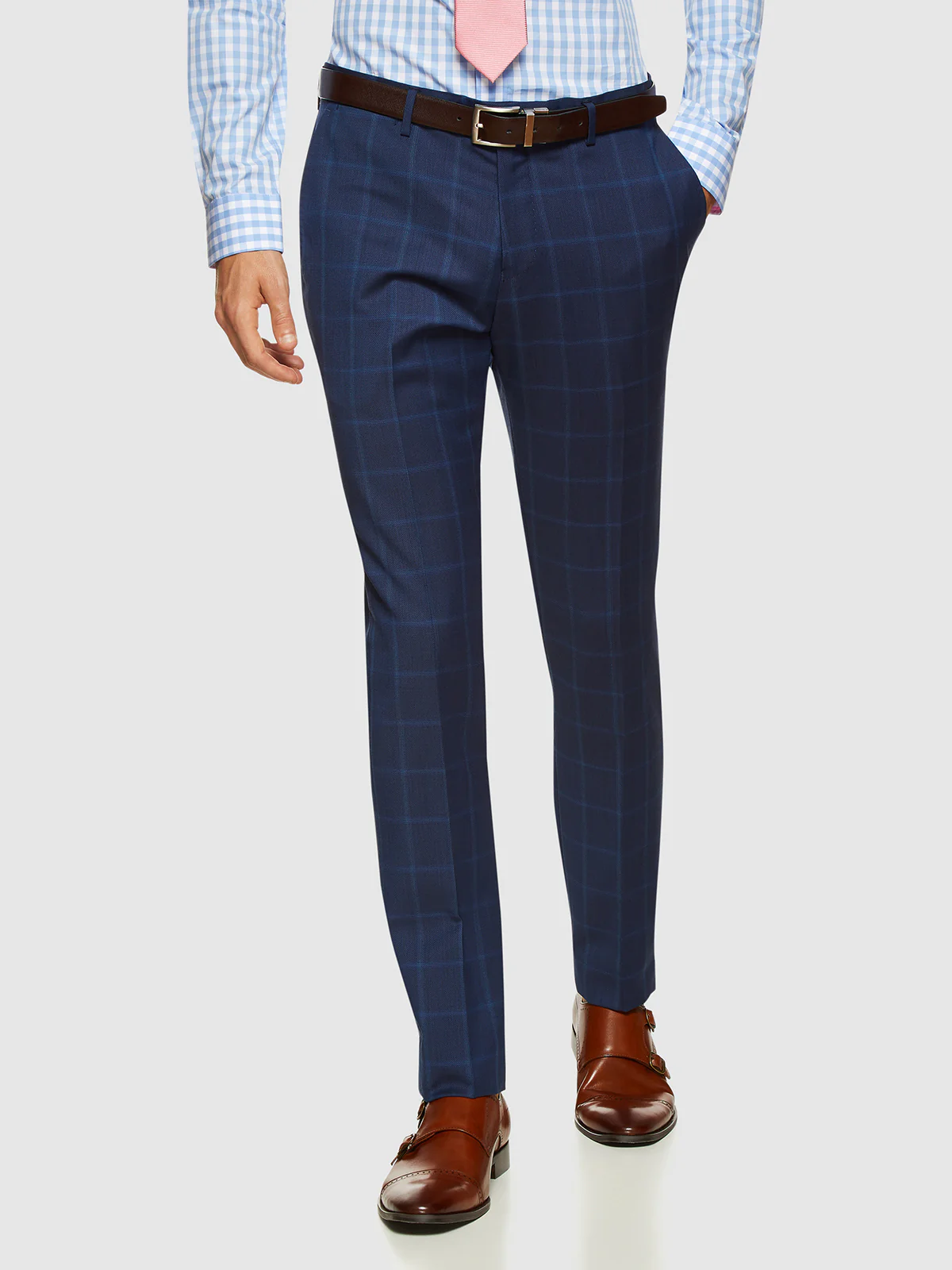 Auden Wool Suit Checked Trousers