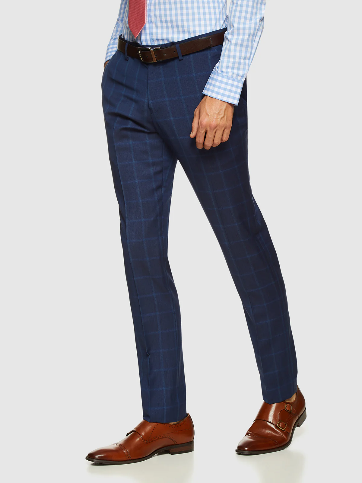 Auden Wool Suit Checked Trousers - Image 2