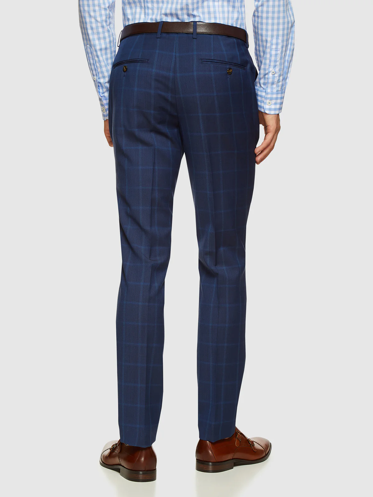 Auden Wool Suit Checked Trousers - Image 3