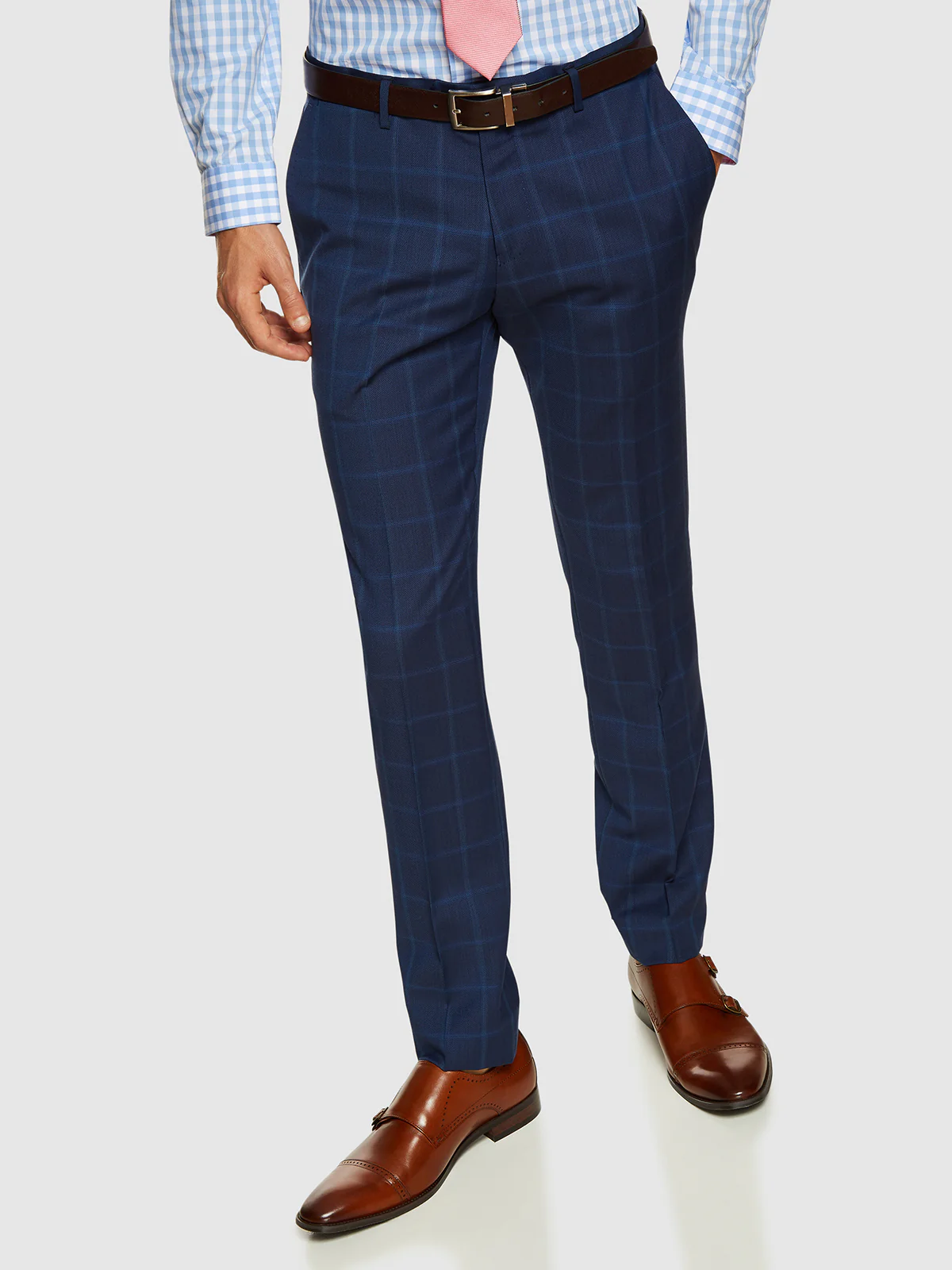 Auden Wool Suit Checked Trousers - Image 4