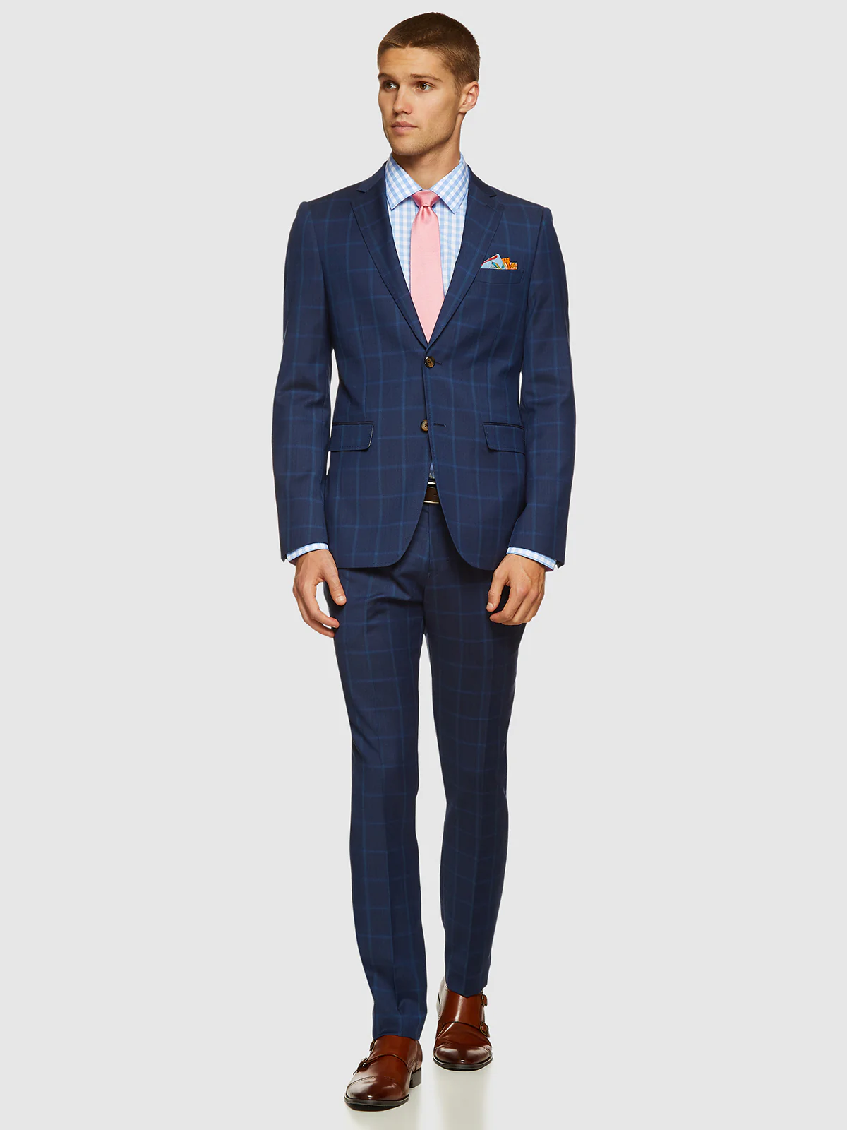 Auden Wool Suit Checked Trousers - Image 5