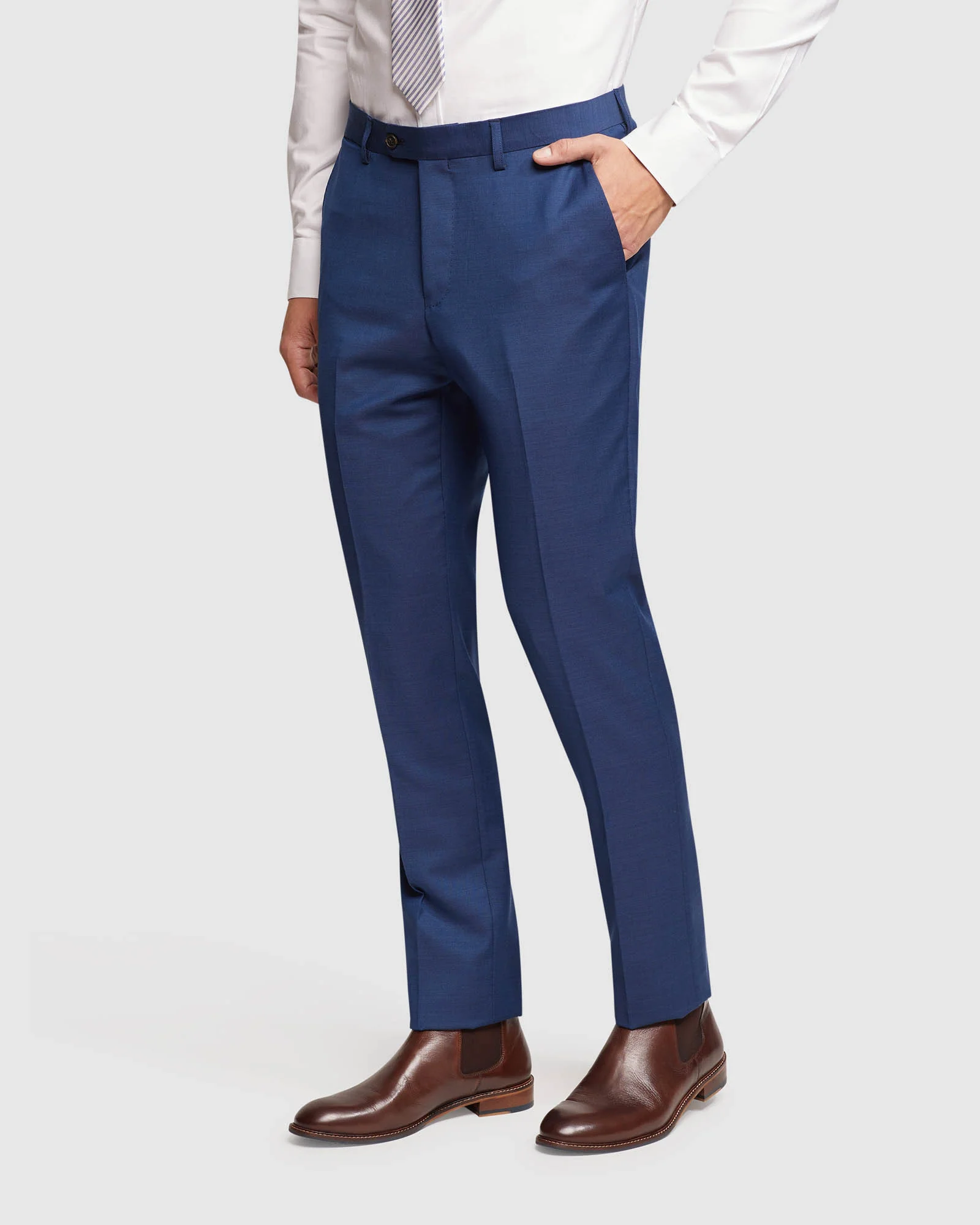 Byron Wool Suit Trousers - Image 2