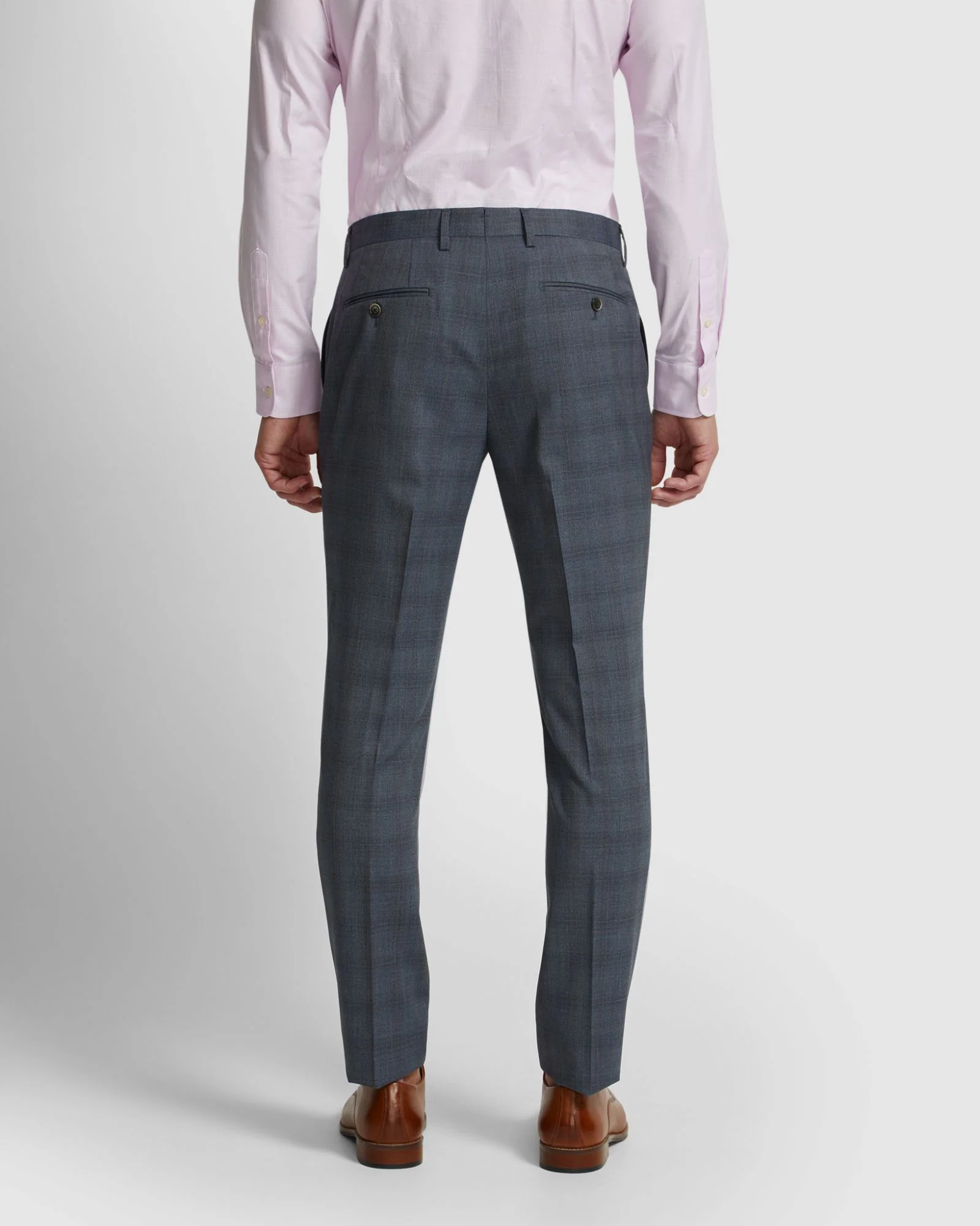 Auden Wool Check Suit Trousers - Image 3