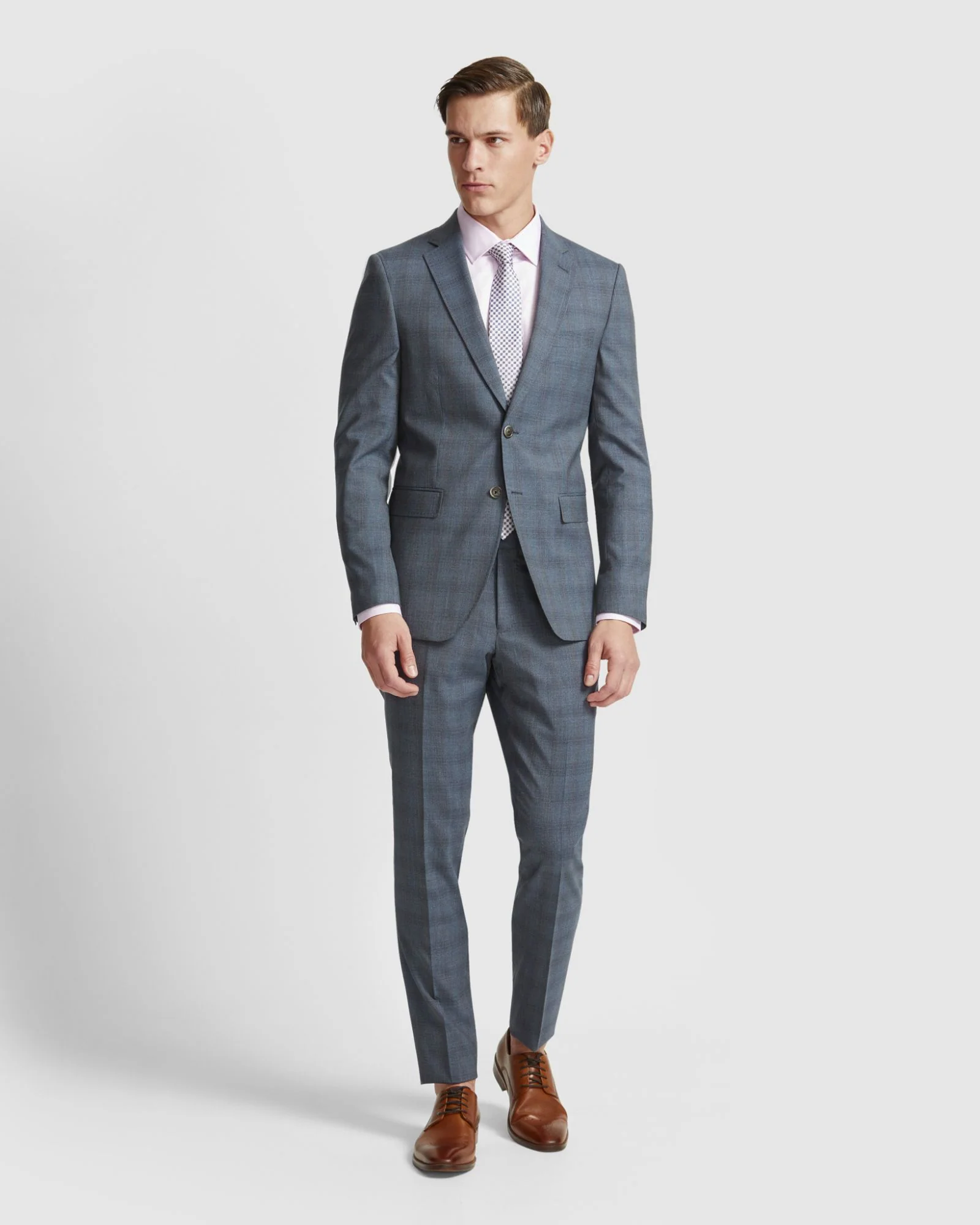 Auden Wool Check Suit Trousers - Image 5