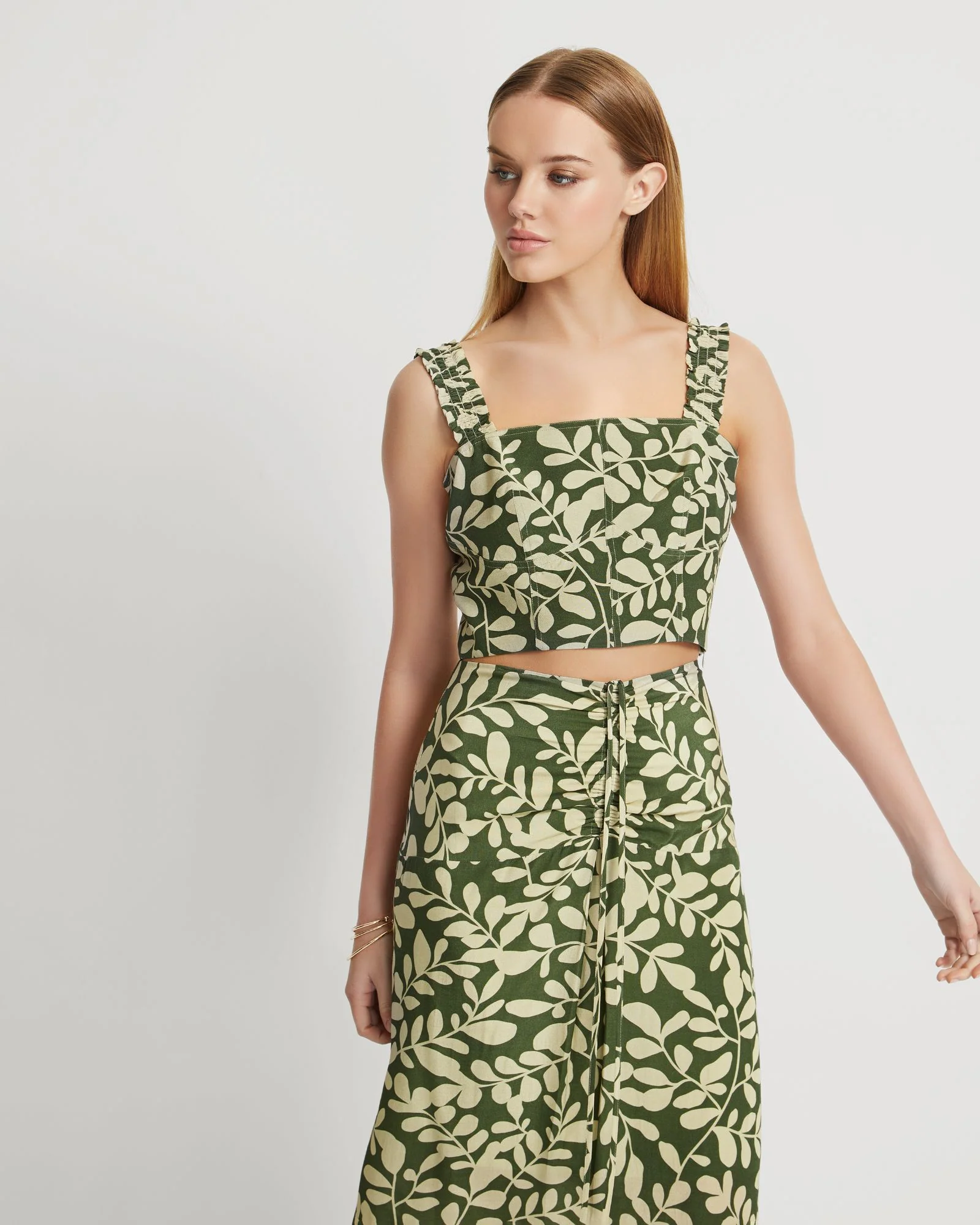 Avril Vine Print Bustier Top - Image 2