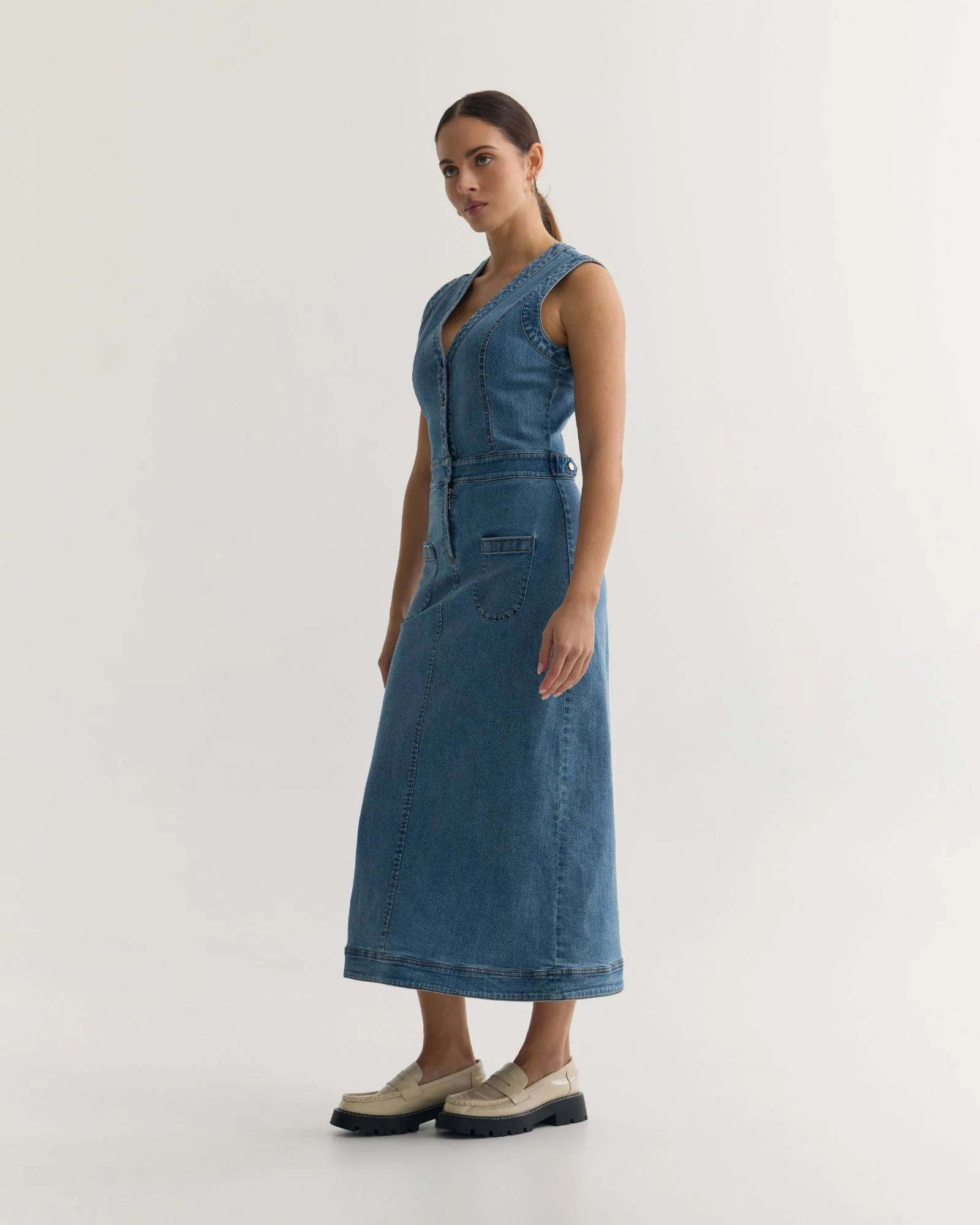 Ayana Denim Dress - Image 2