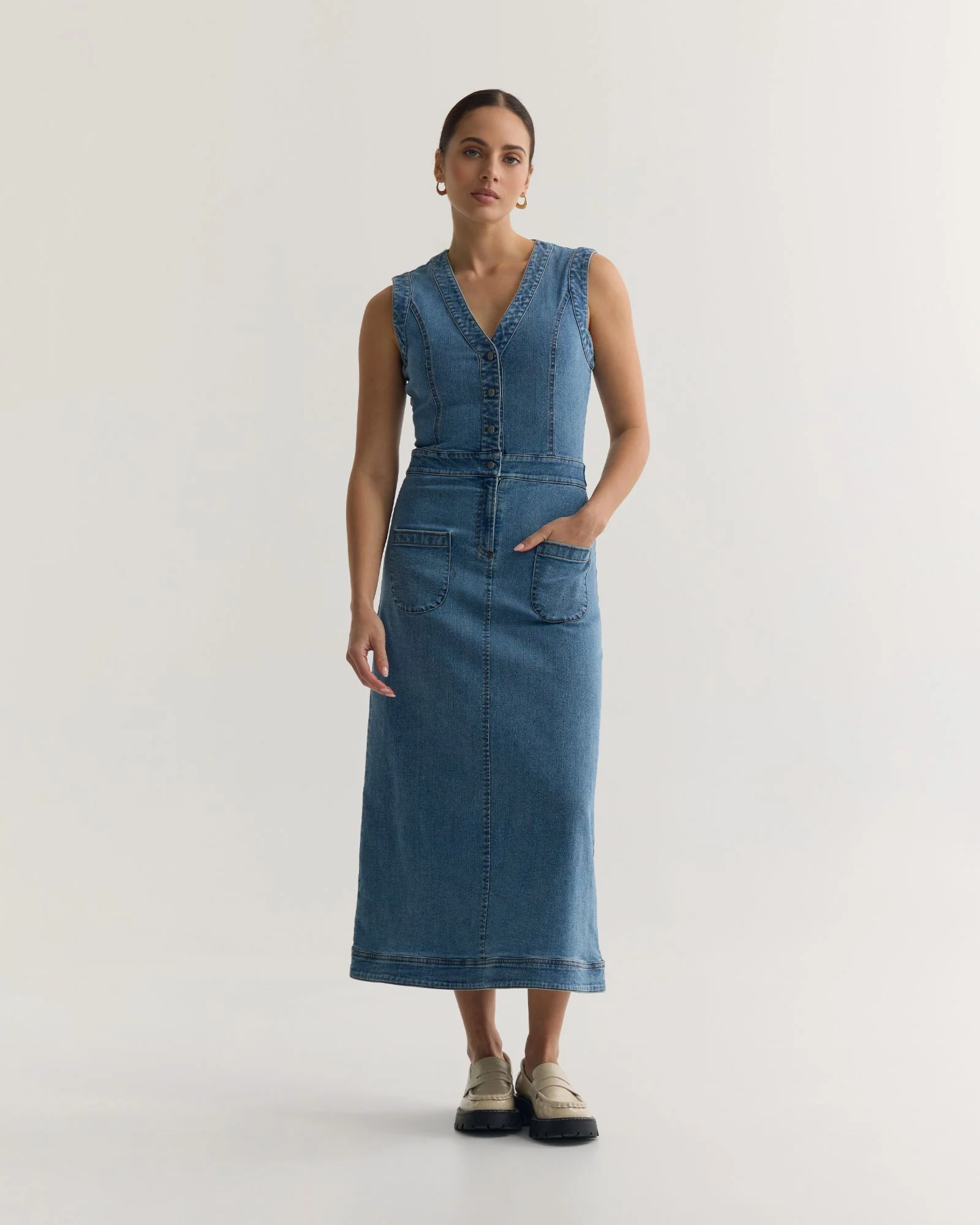 Ayana Denim Dress - Image 5