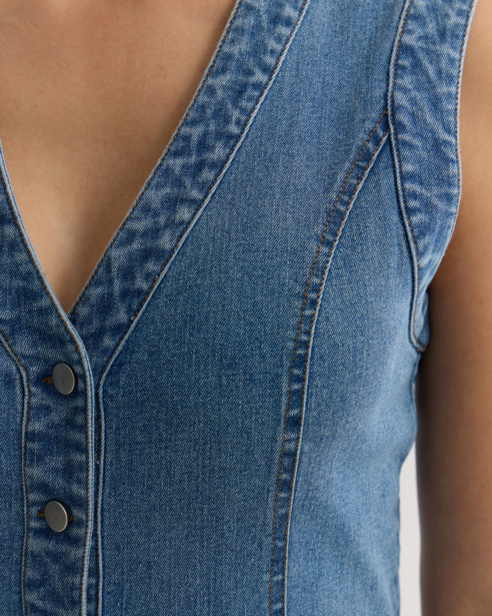 Ayana Denim Dress - Image 6