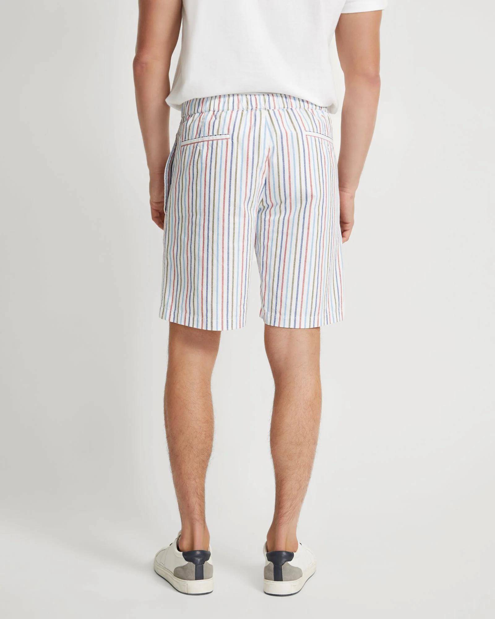 Barney Cotton Stripe Shorts - Image 3
