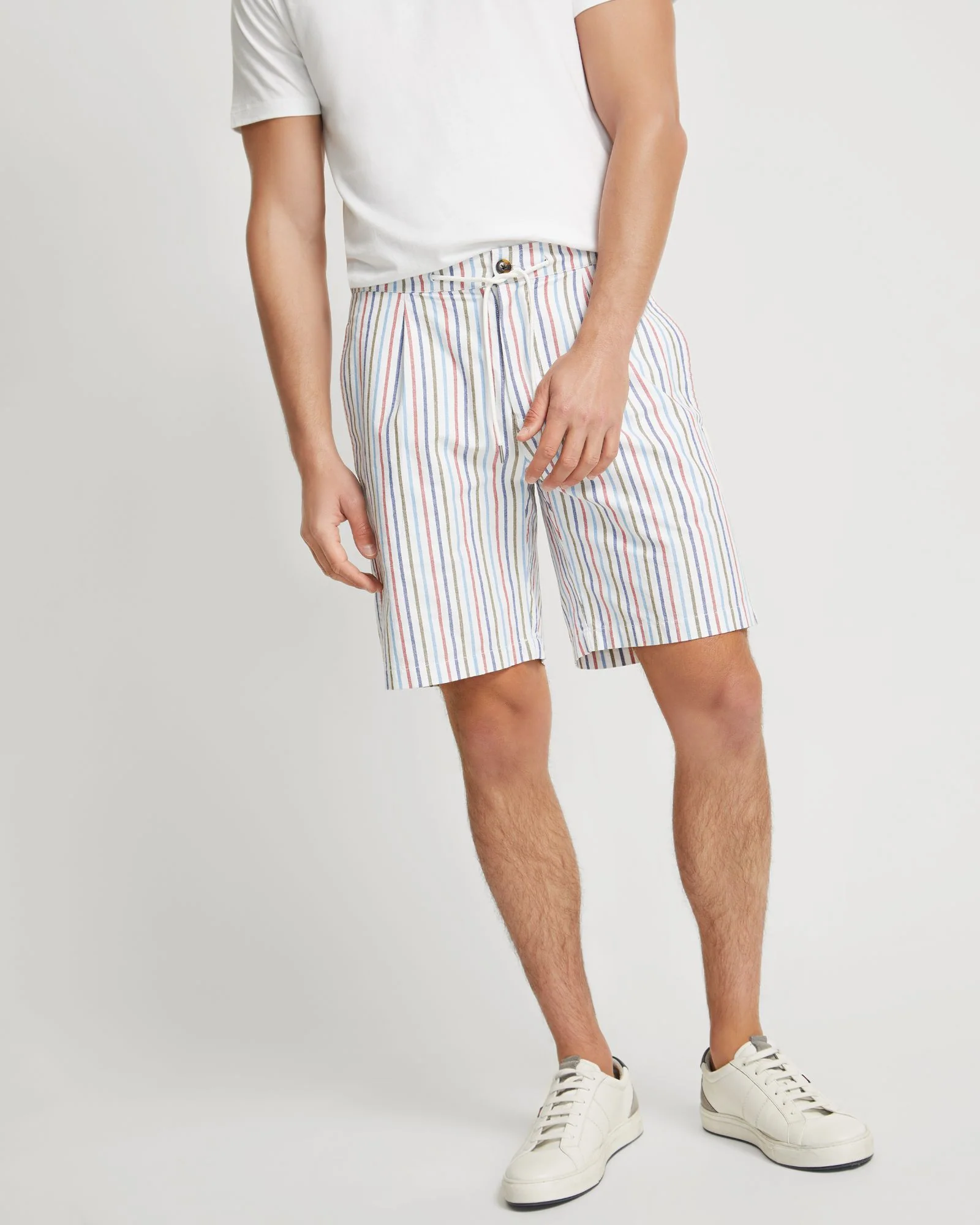 Barney Cotton Stripe Shorts - Image 4