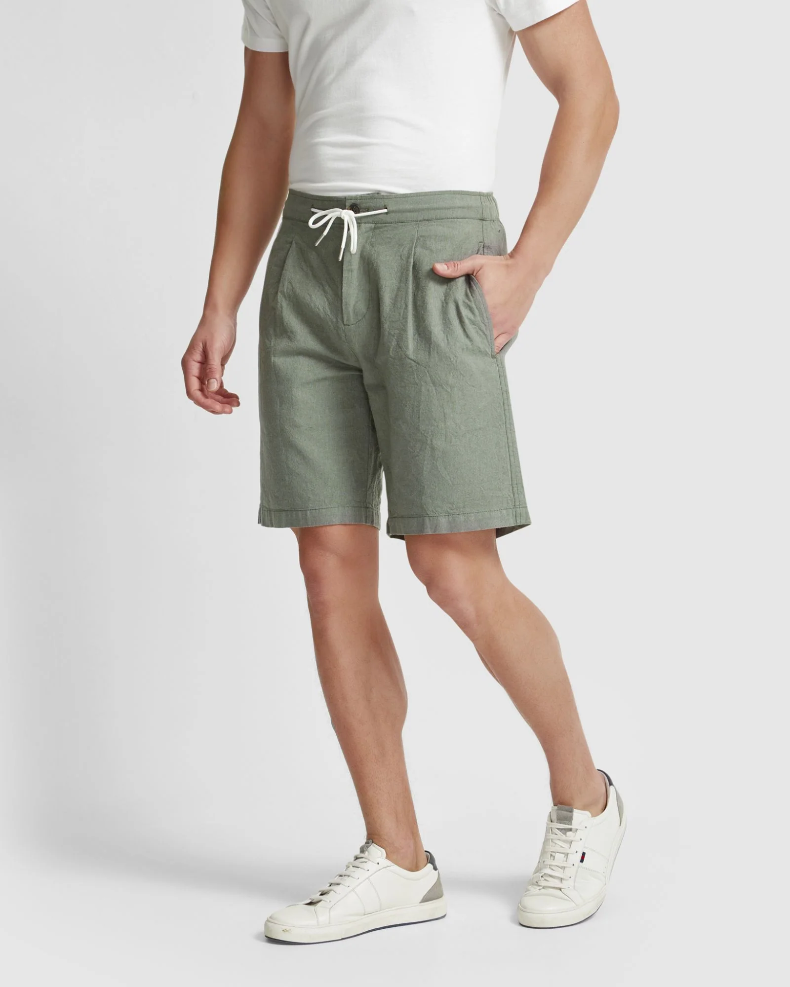 Barney Linen Blend Shorts - Image 14