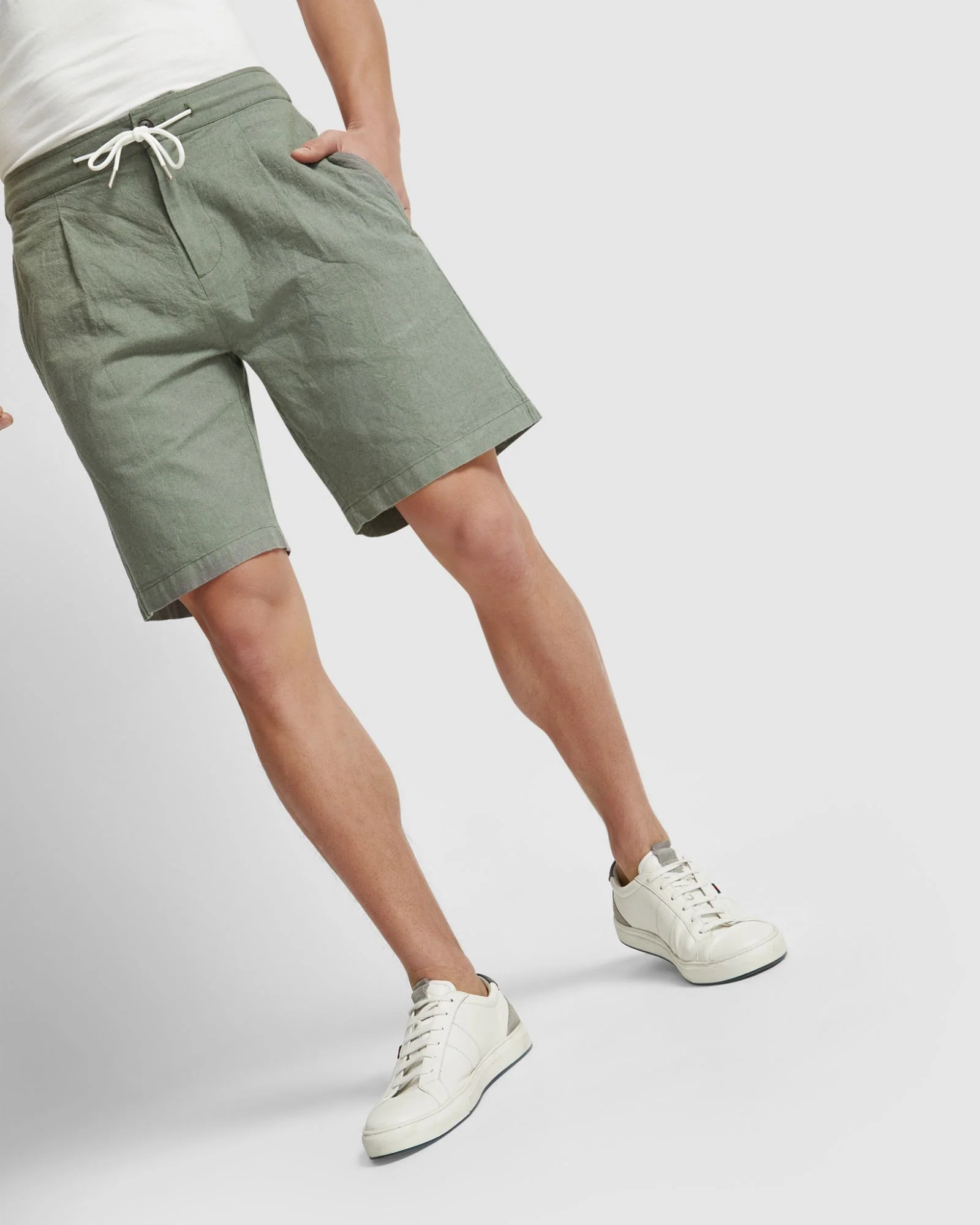 Barney Linen Blend Shorts - Image 16