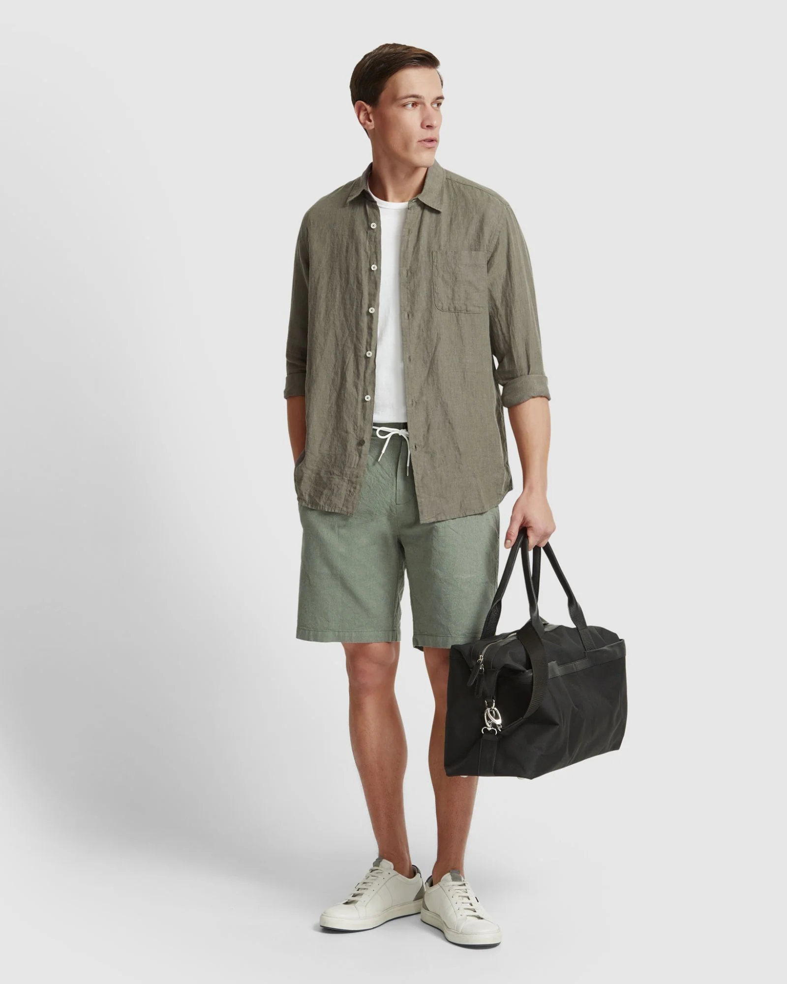 Barney Linen Blend Shorts - Image 17