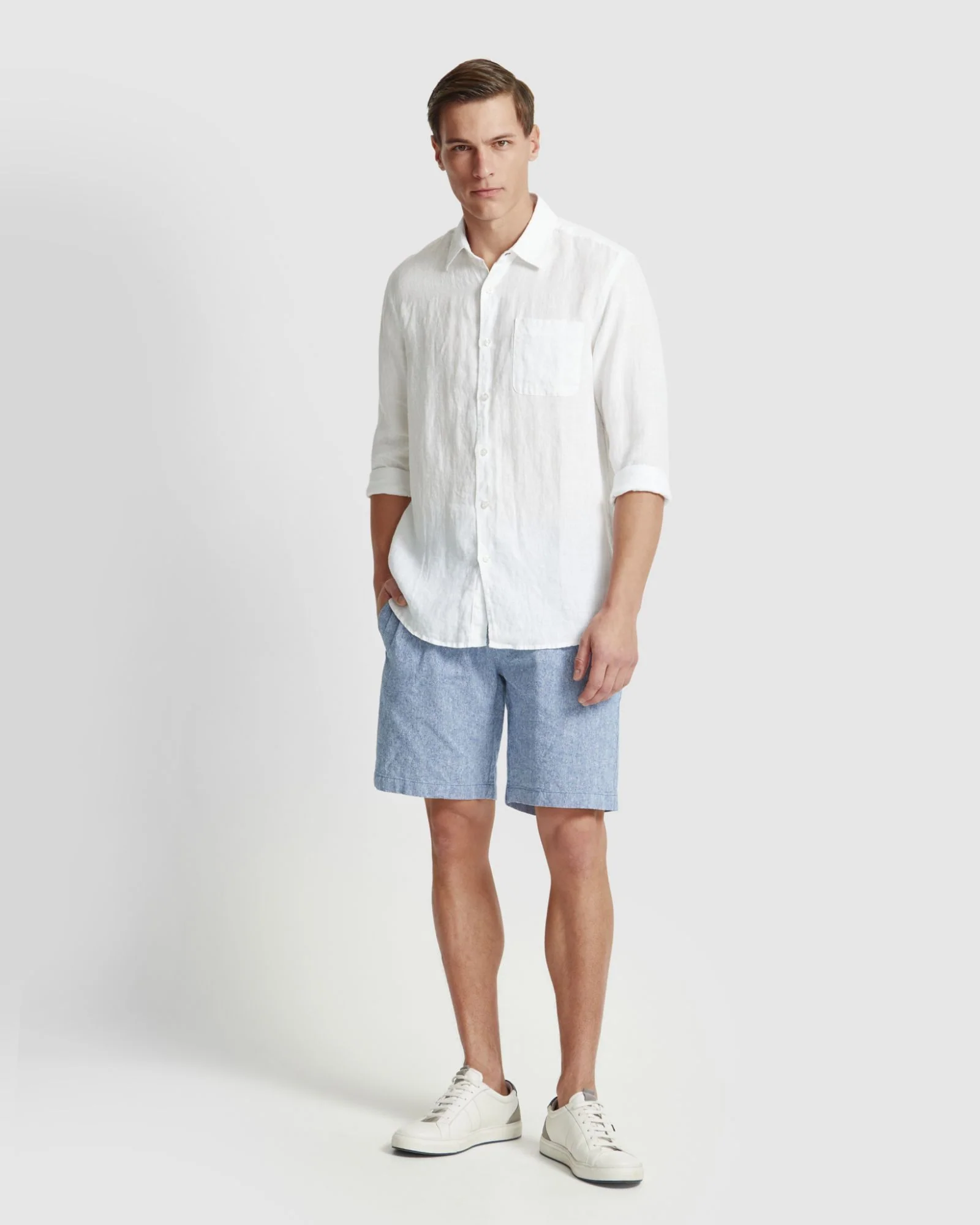 Barney Linen Blend Shorts - Image 5