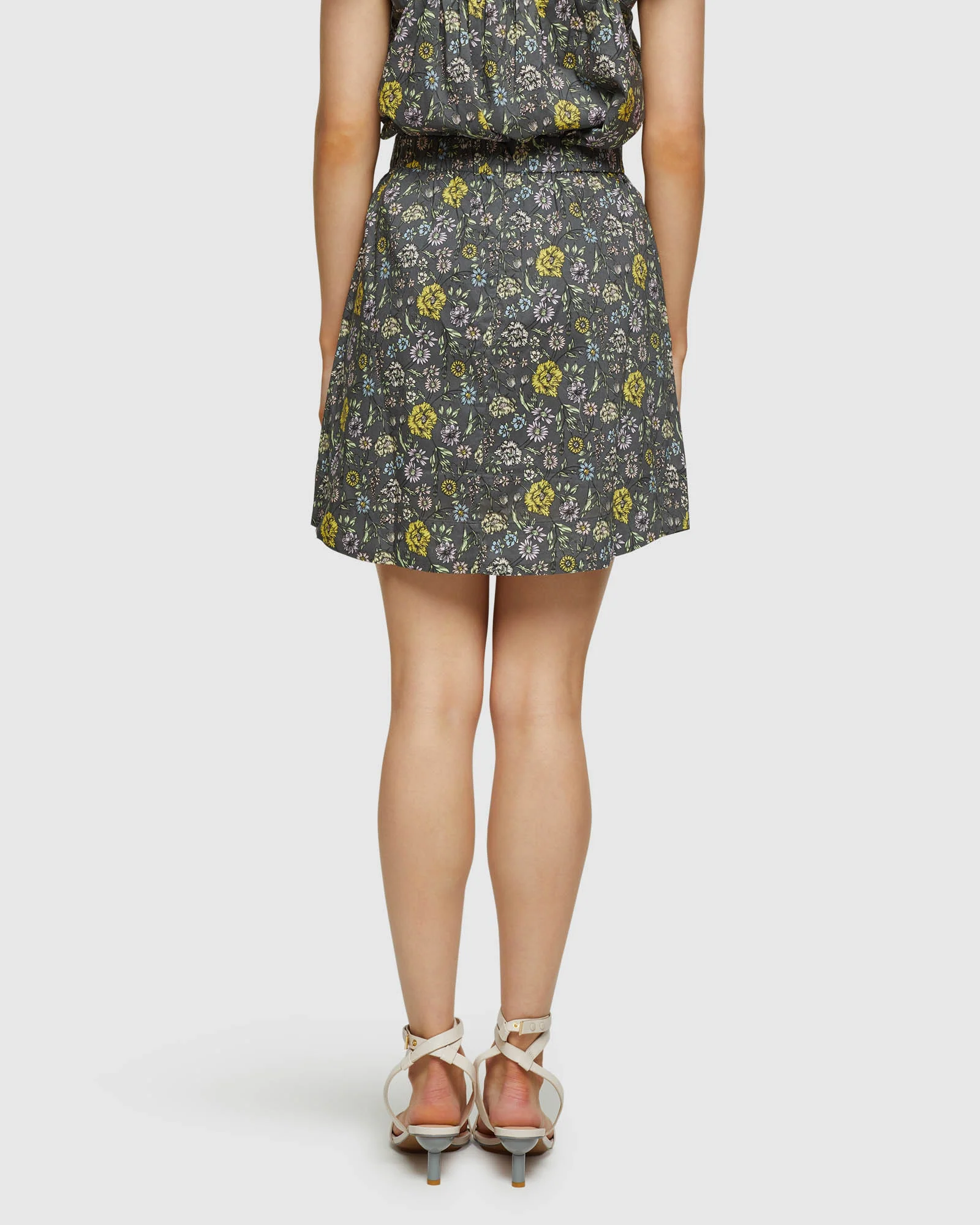 Barron Cotton Paisley Print Skirt - Image 3
