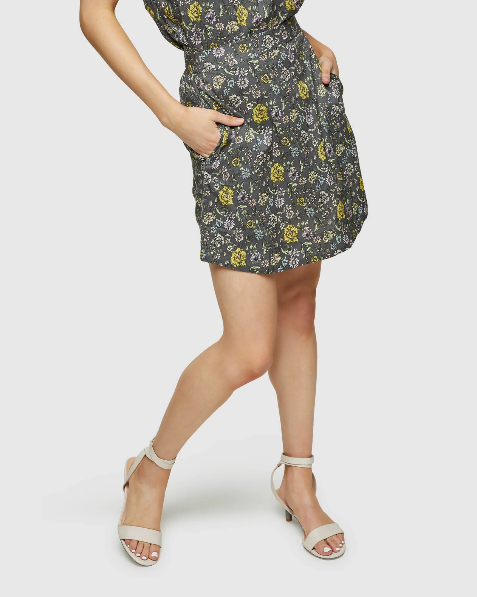Barron Cotton Paisley Print Skirt - Image 4