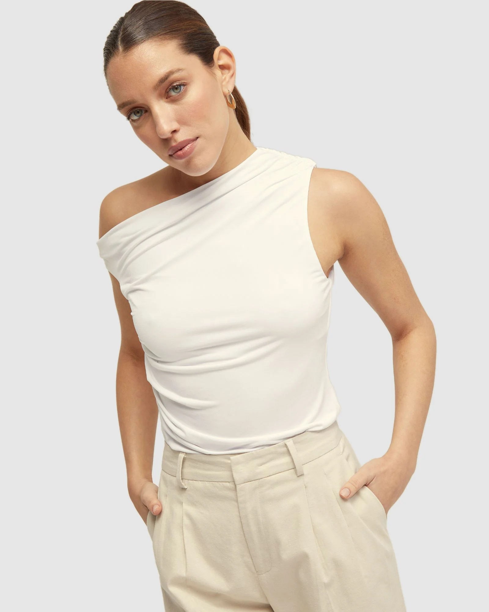 Becca Half Lined Jersey Top - Image 11