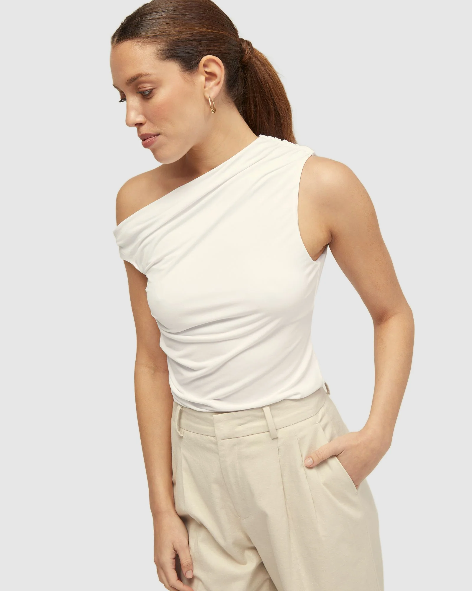 Becca Half Lined Jersey Top - Image 13