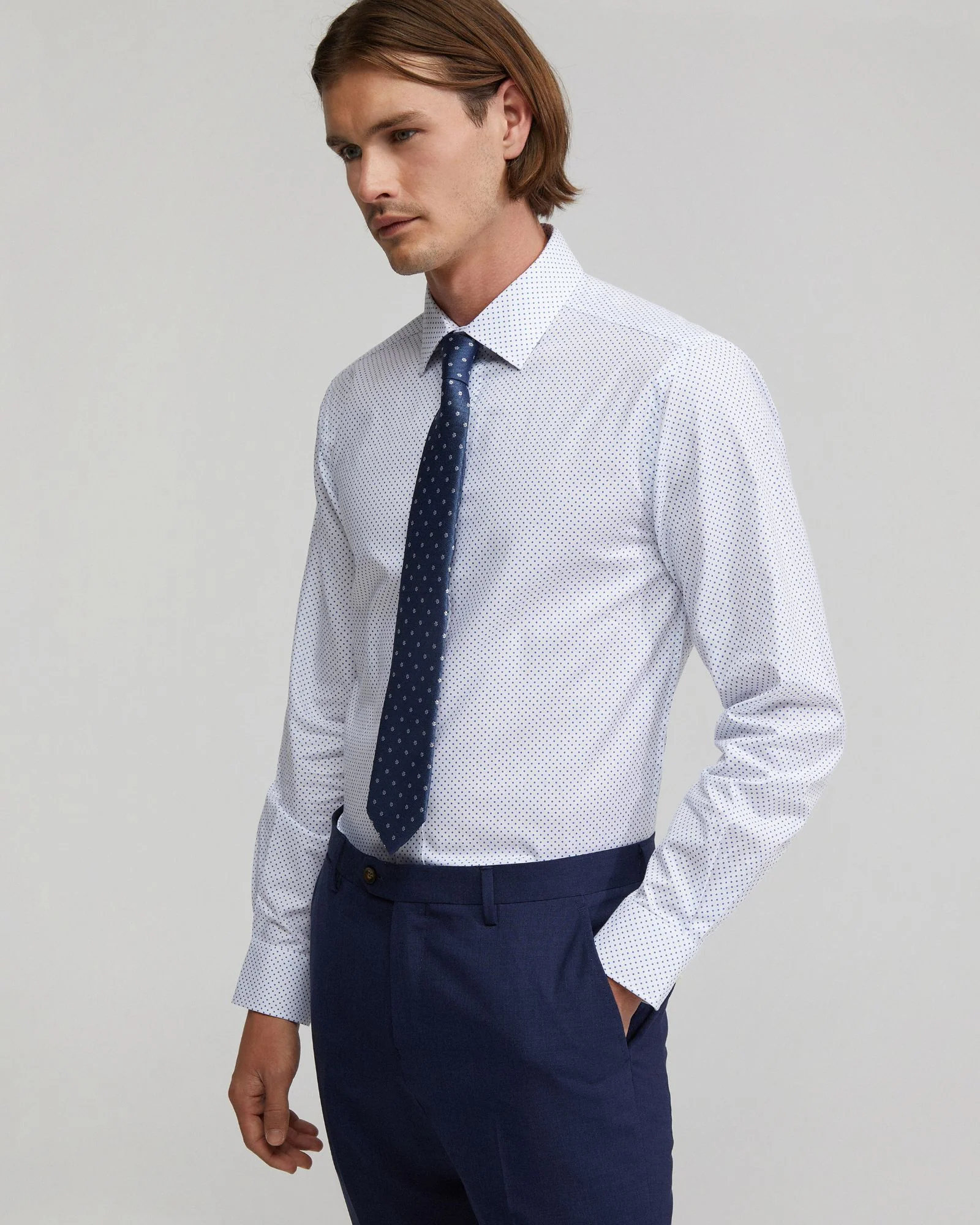 Beckton Cotton Dotted Shirt - Image 2