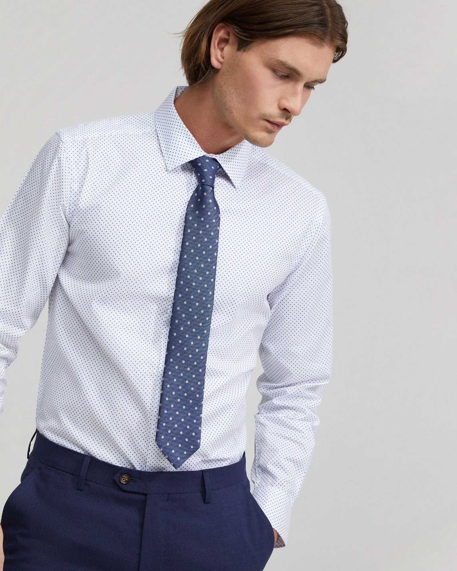 Beckton Cotton Dotted Shirt - Image 4