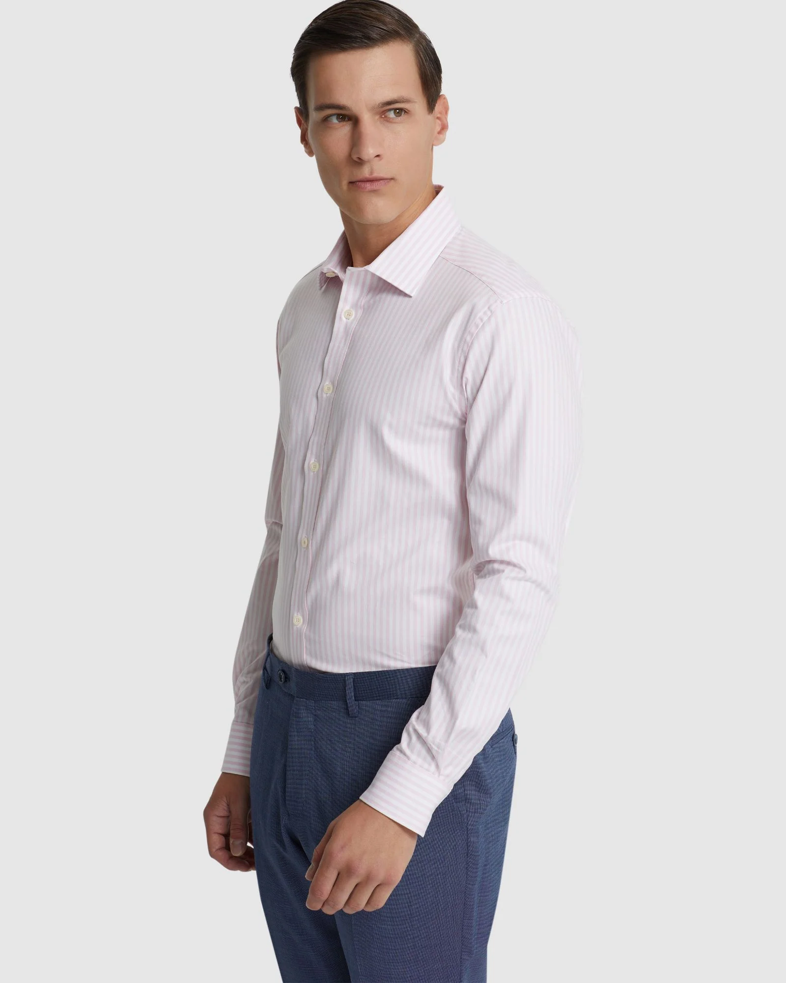 Beckton Cotton Stretch Stripe Shirt - Image 2