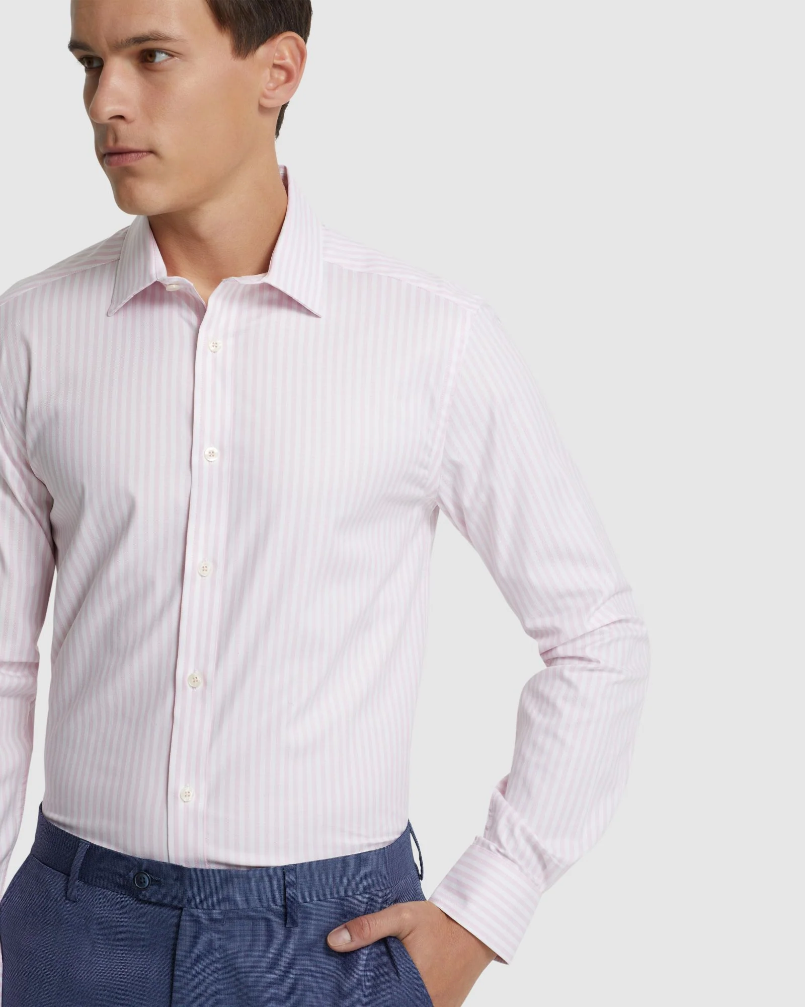 Beckton Cotton Stretch Stripe Shirt - Image 4