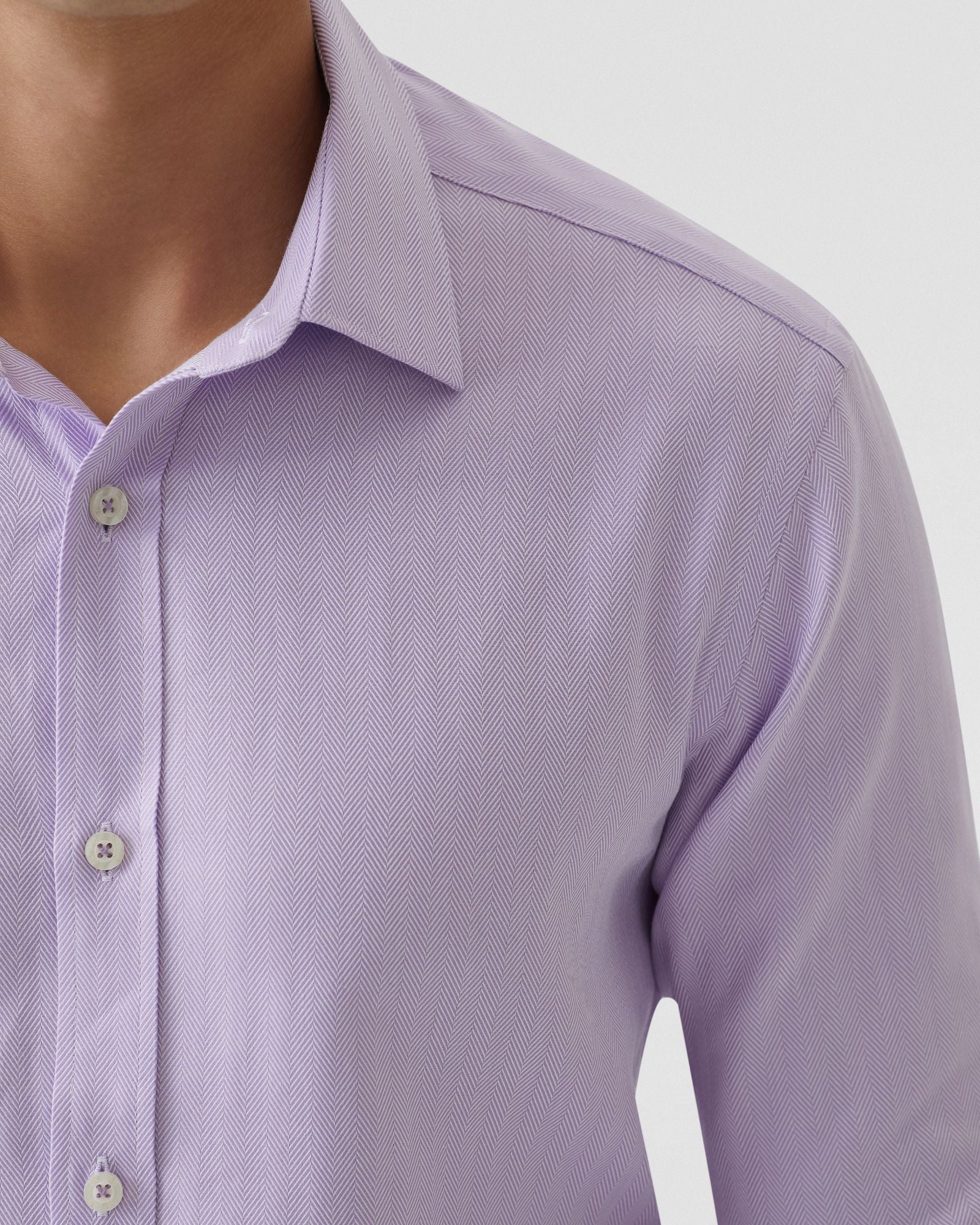 Beckton Herringbone Cotton Shirt - Image 12