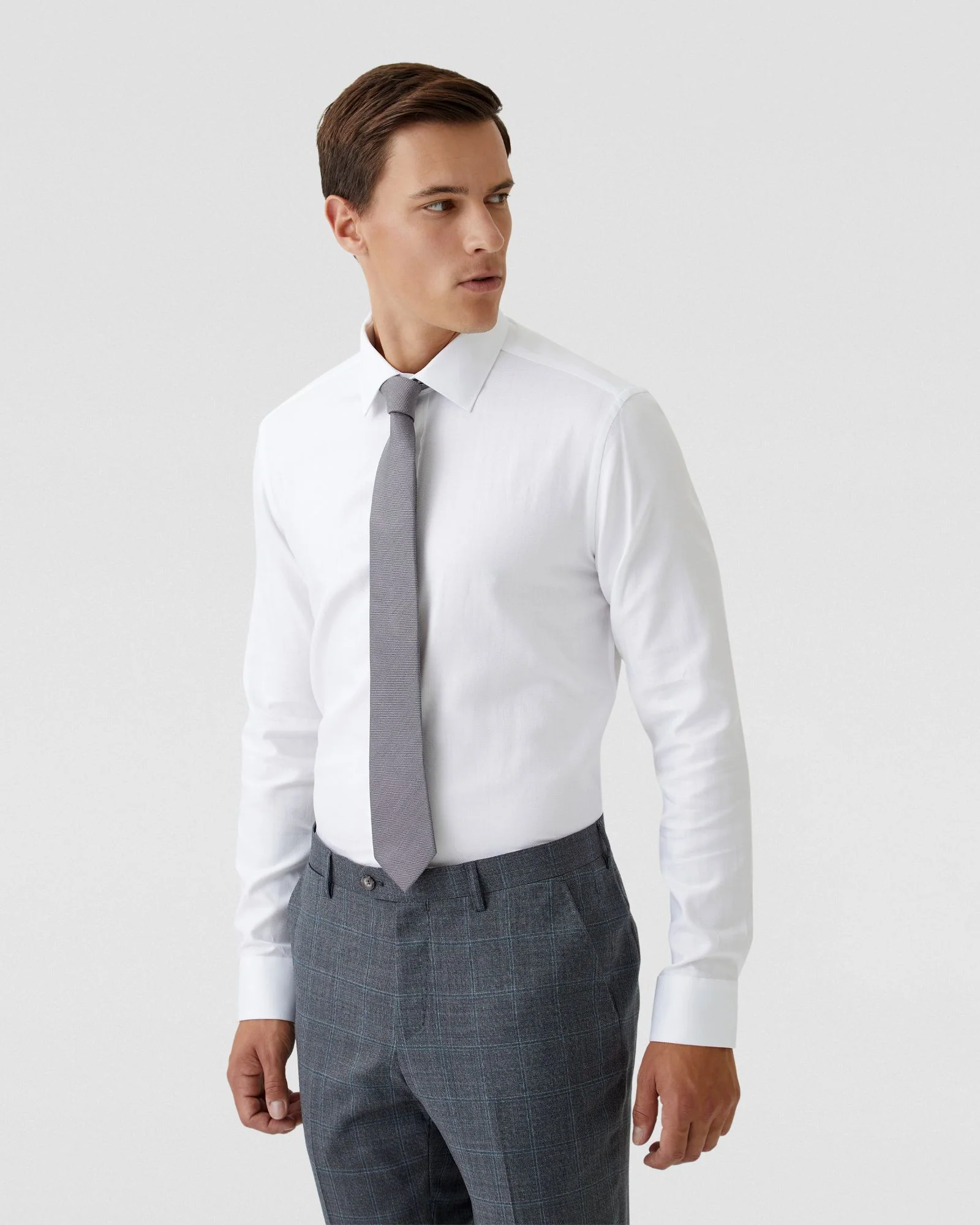 Beckton Herringbone Cotton Shirt - Image 14