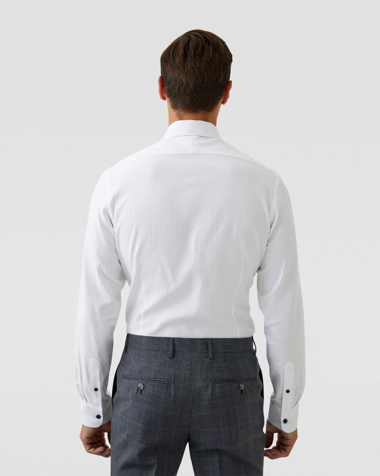 Beckton Herringbone Cotton Shirt - Image 15
