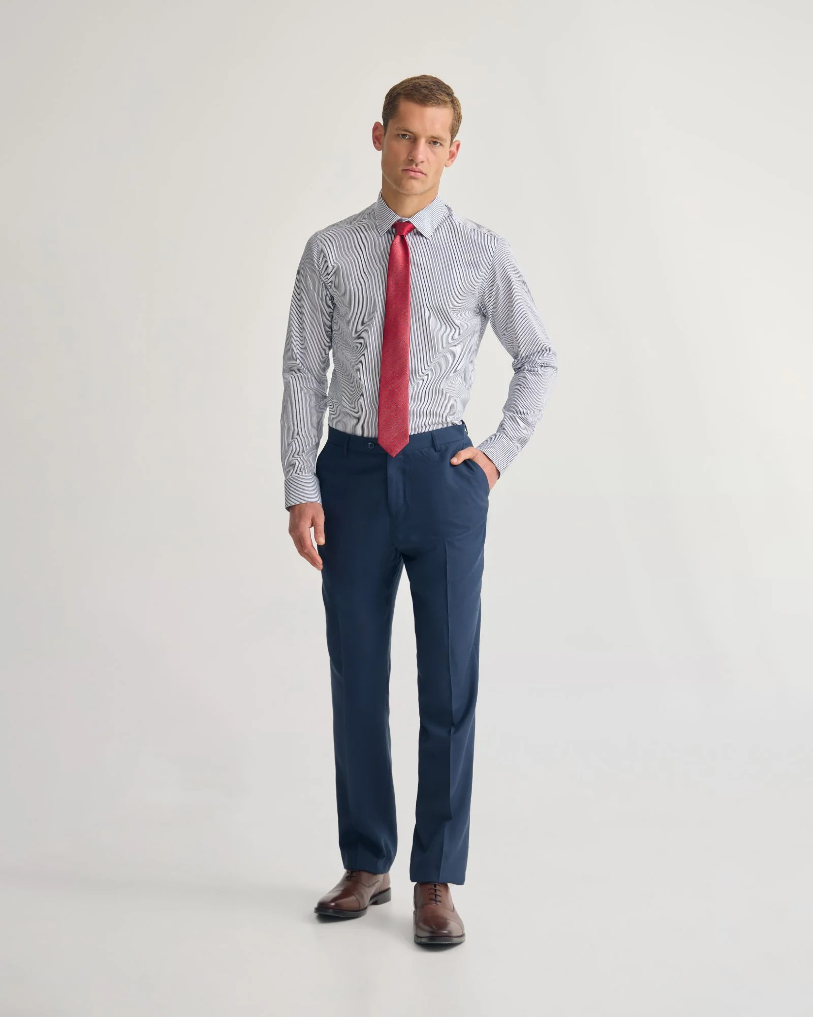 Beckton Slim Fit Striped Shirt - Image 10