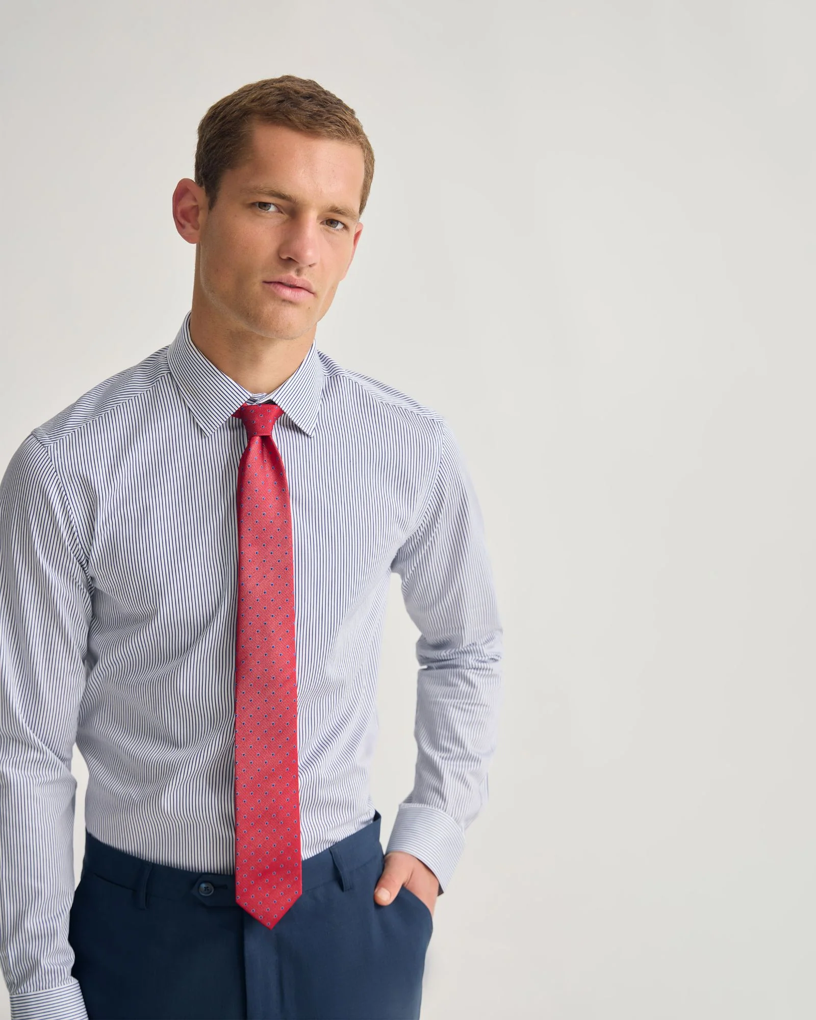 Beckton Slim Fit Striped Shirt - Image 12
