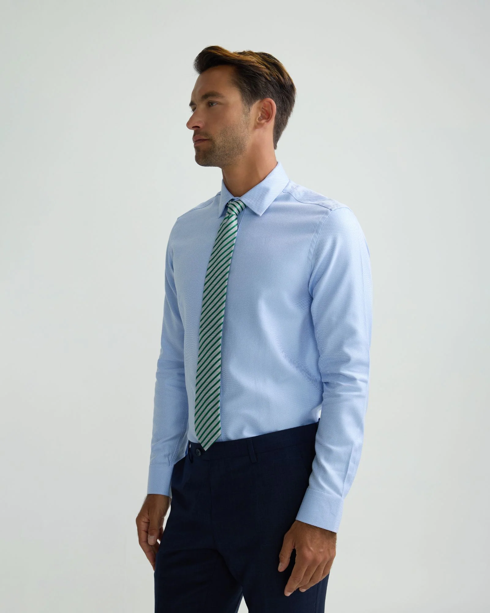 Beckton Slim Twill Cotton Shirt - Image 2