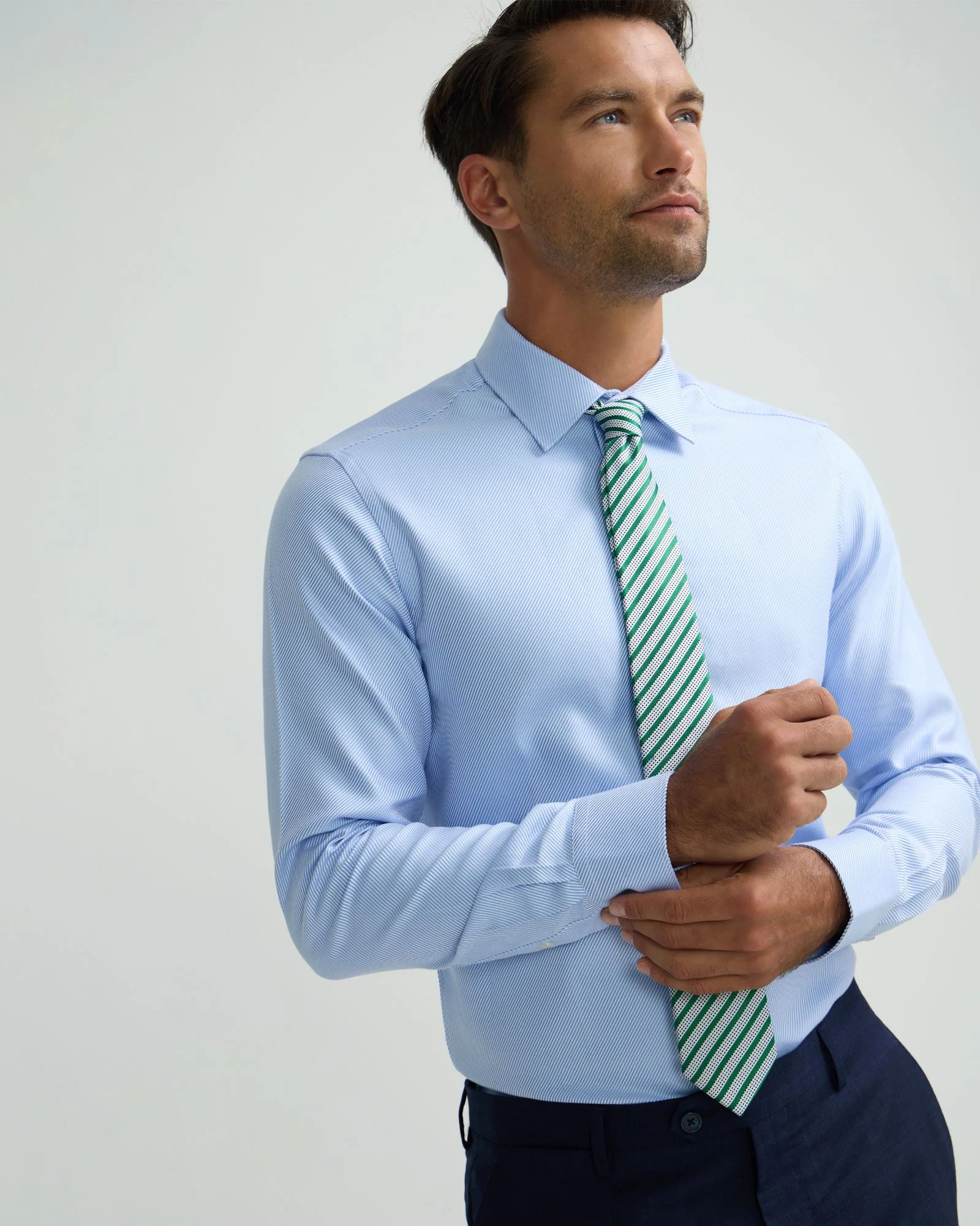 Beckton Slim Twill Cotton Shirt - Image 4