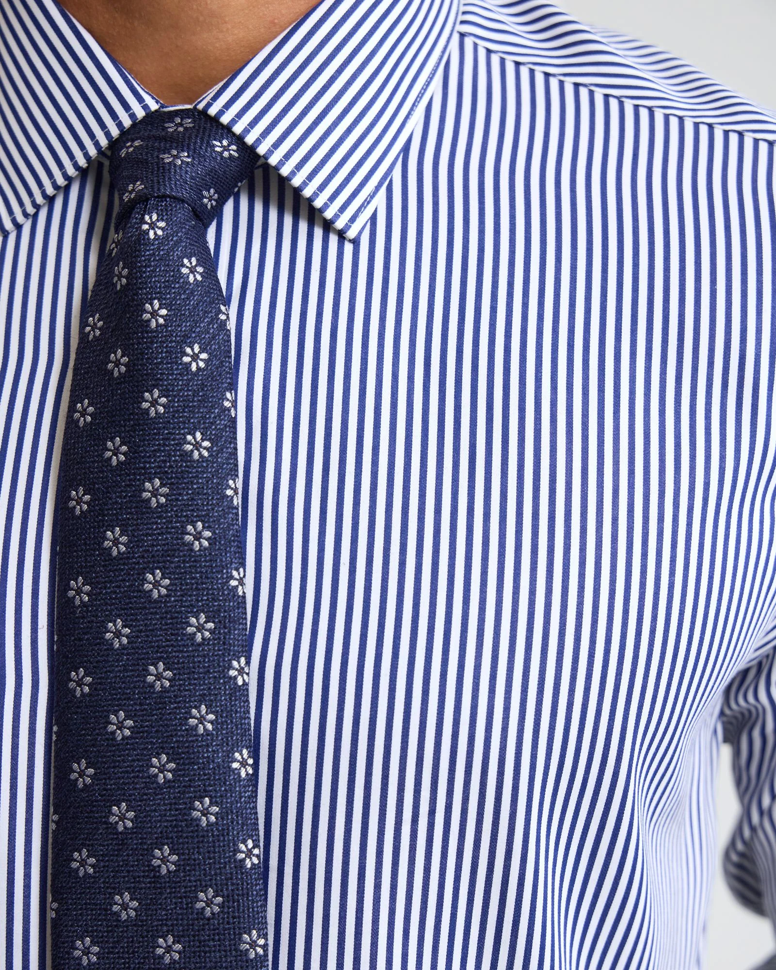Beckton Stripe Slim Fit Luxury Shirt - Image 8