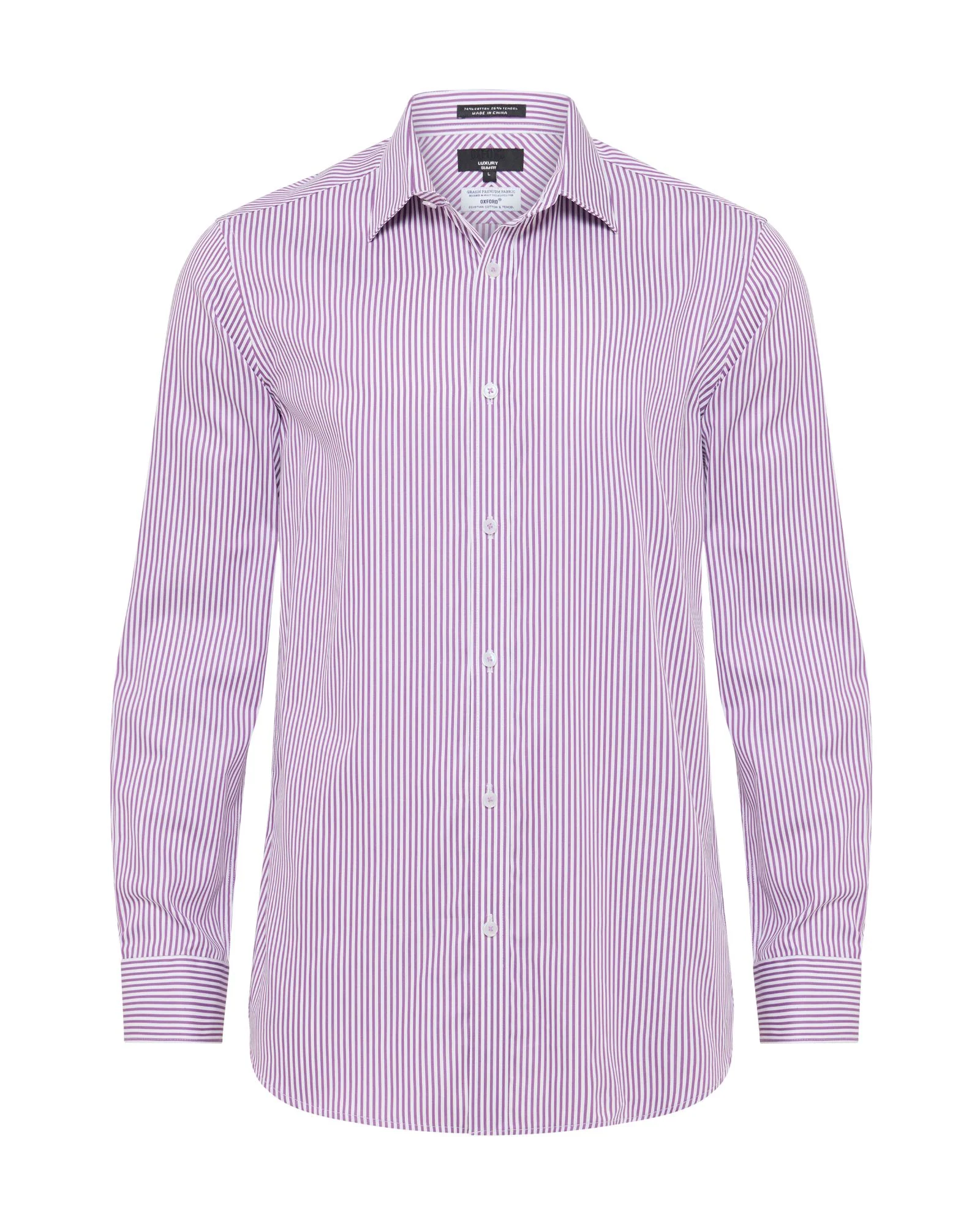Beckton Stripe Slim Fit Luxury Shirt - Image 9