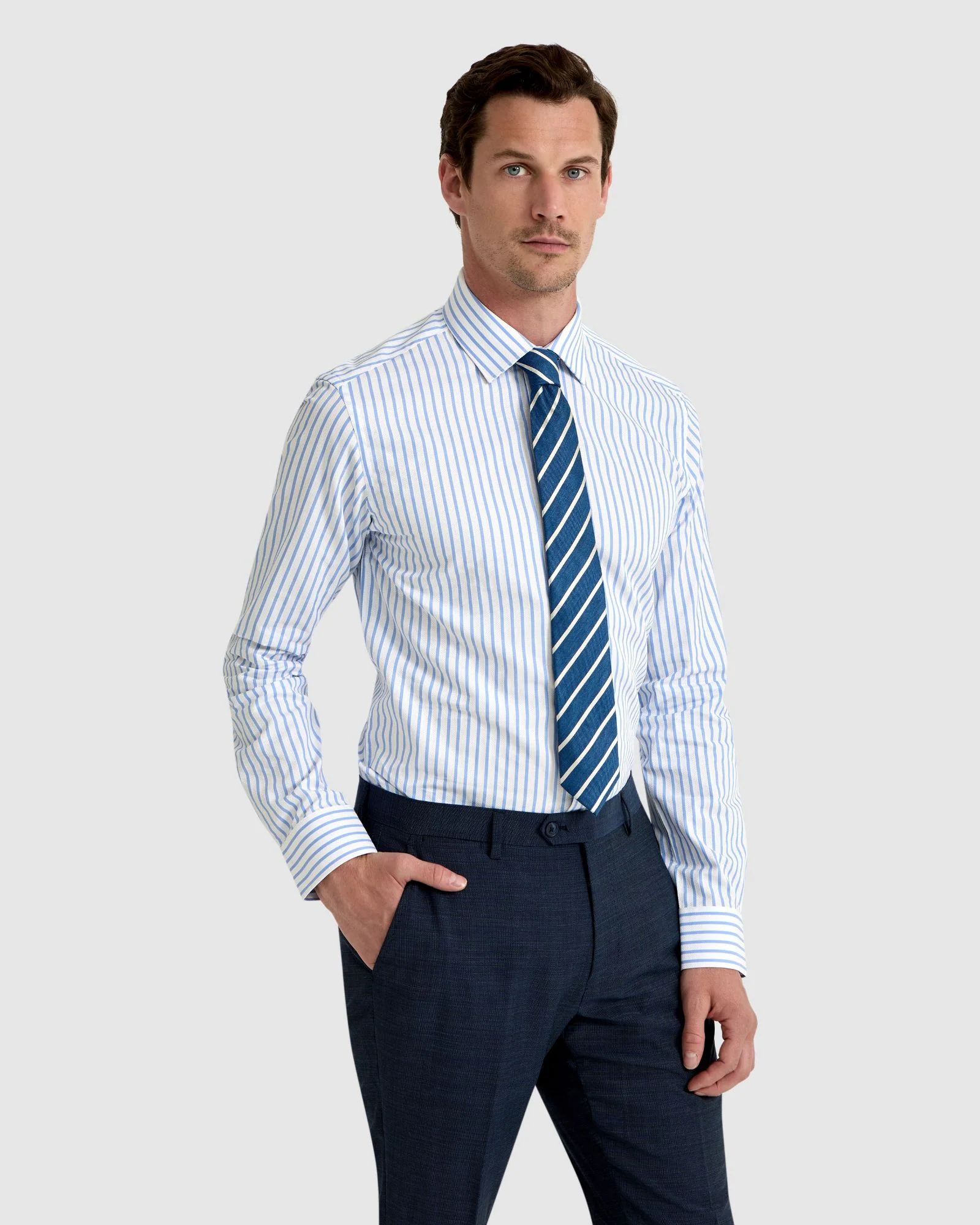 Beckton Stripe Dobby Shirt - Image 2