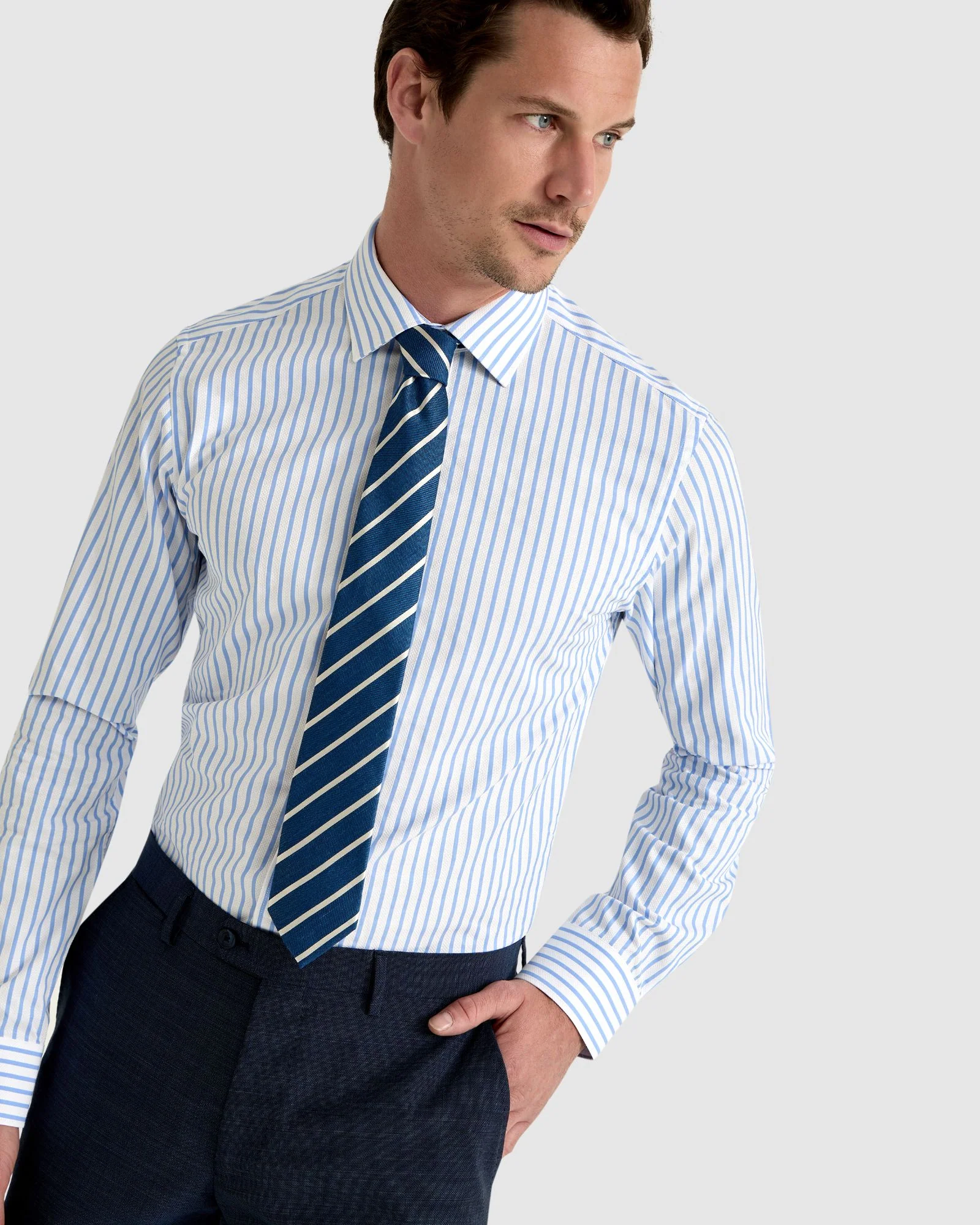 Beckton Stripe Dobby Shirt - Image 4