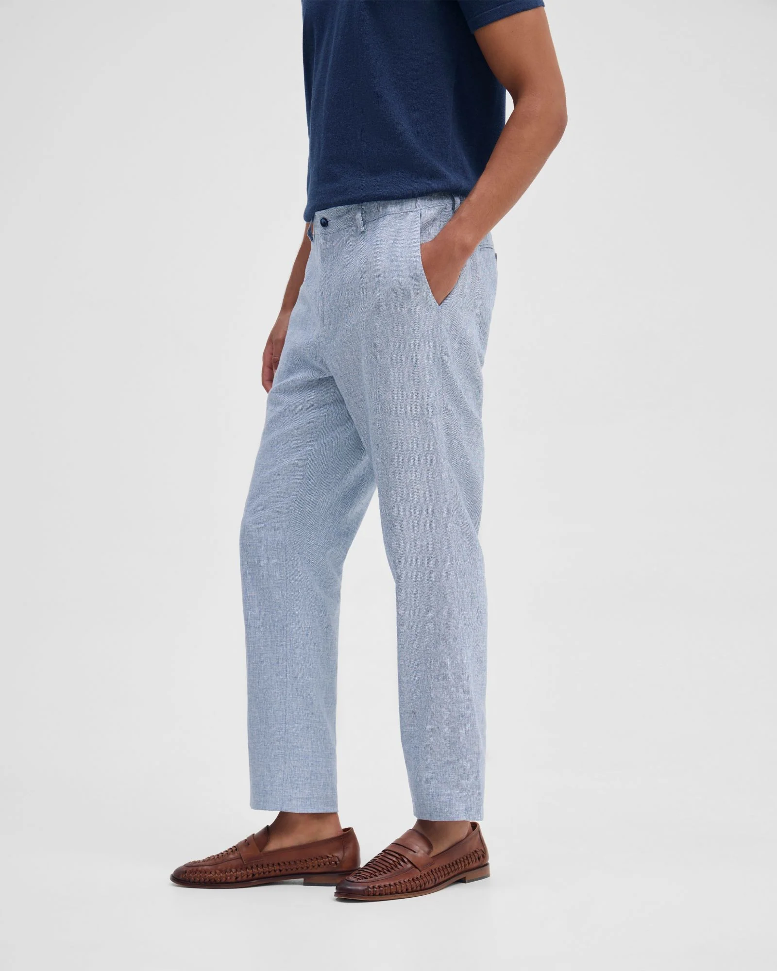 Benjamin Linen Blend Relax Trousers - Image 3