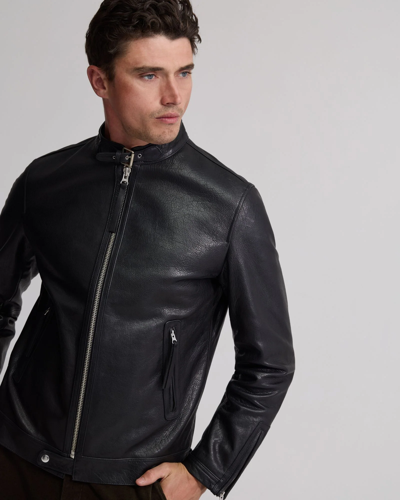 Biker Leather Jacket - Image 4
