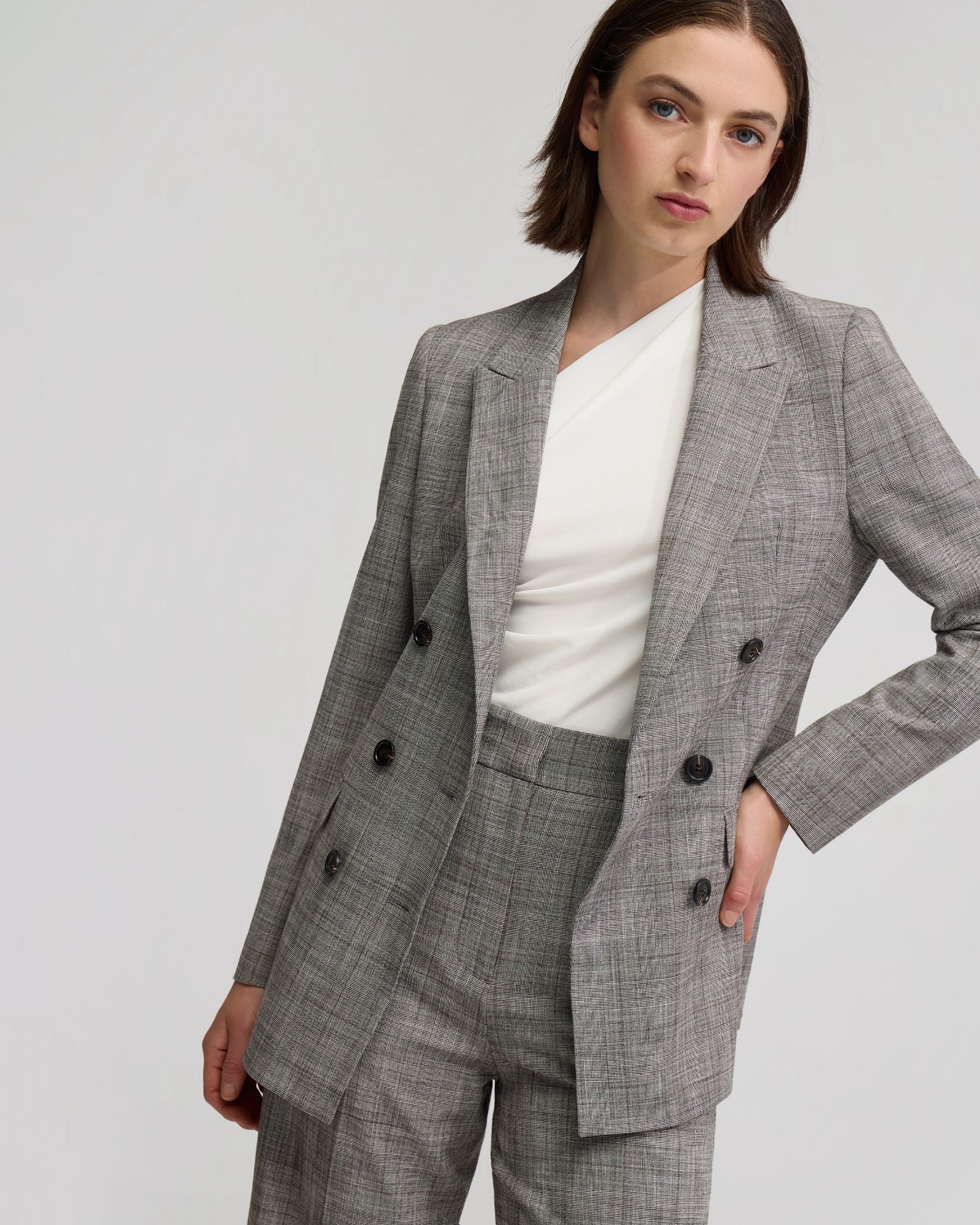 Billie Eco Checked Suit Jacket - Image 4