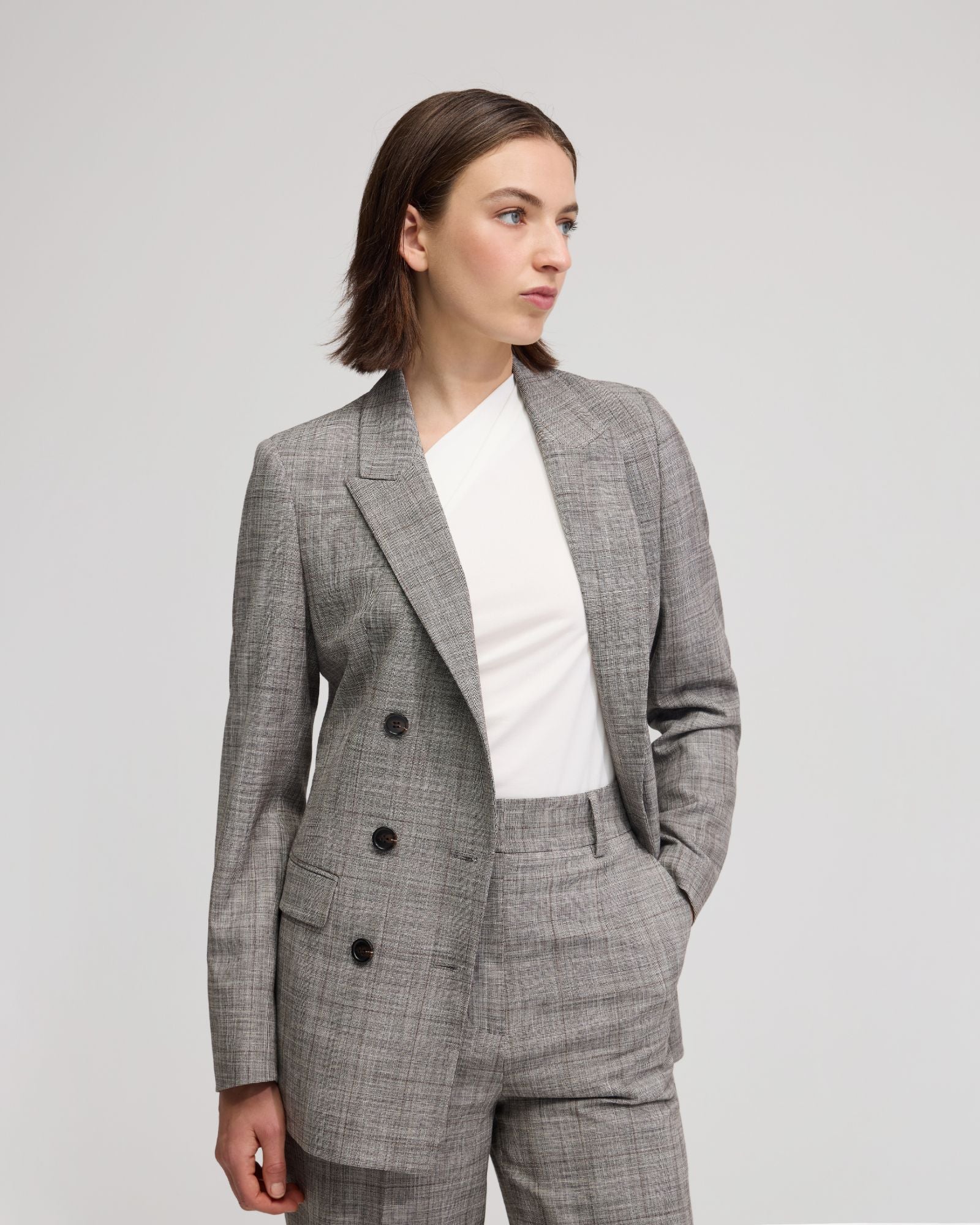 Billie Eco Checked Suit Jacket - Image 5