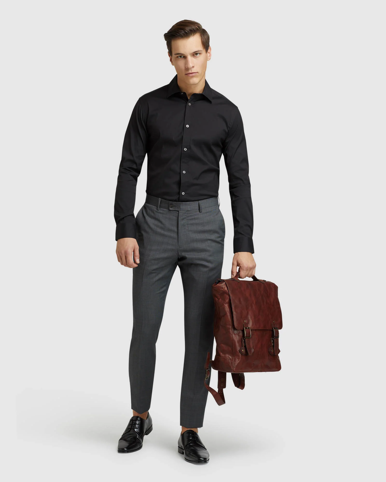 Black Stretch Travel Shirt - Image 5
