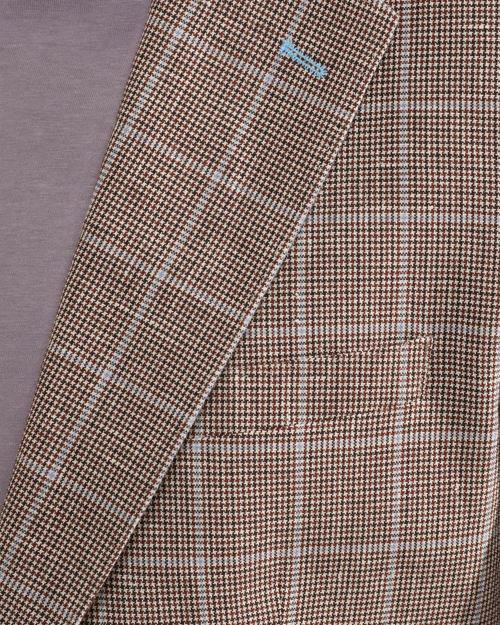Blake Linen/ Cotton Checked Blazer - Image 6