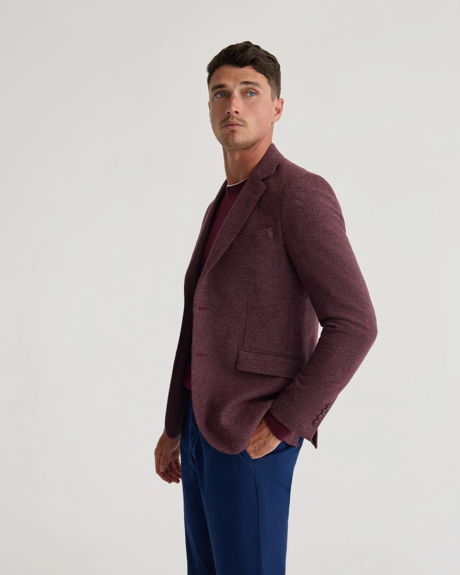 Blake Twill Wool Blazer - Image 9