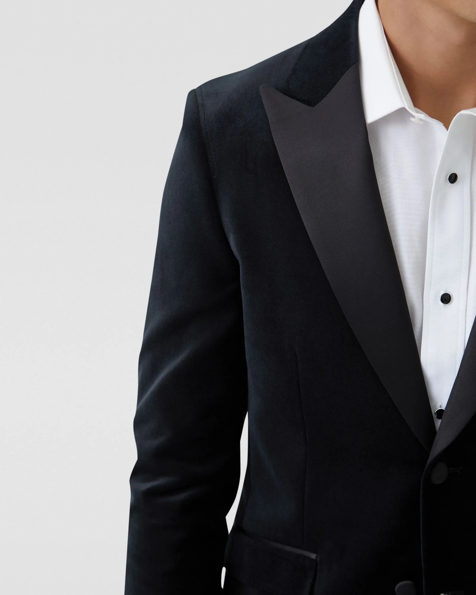 Blake Velvet Blazer With Peak Lapel - Image 6