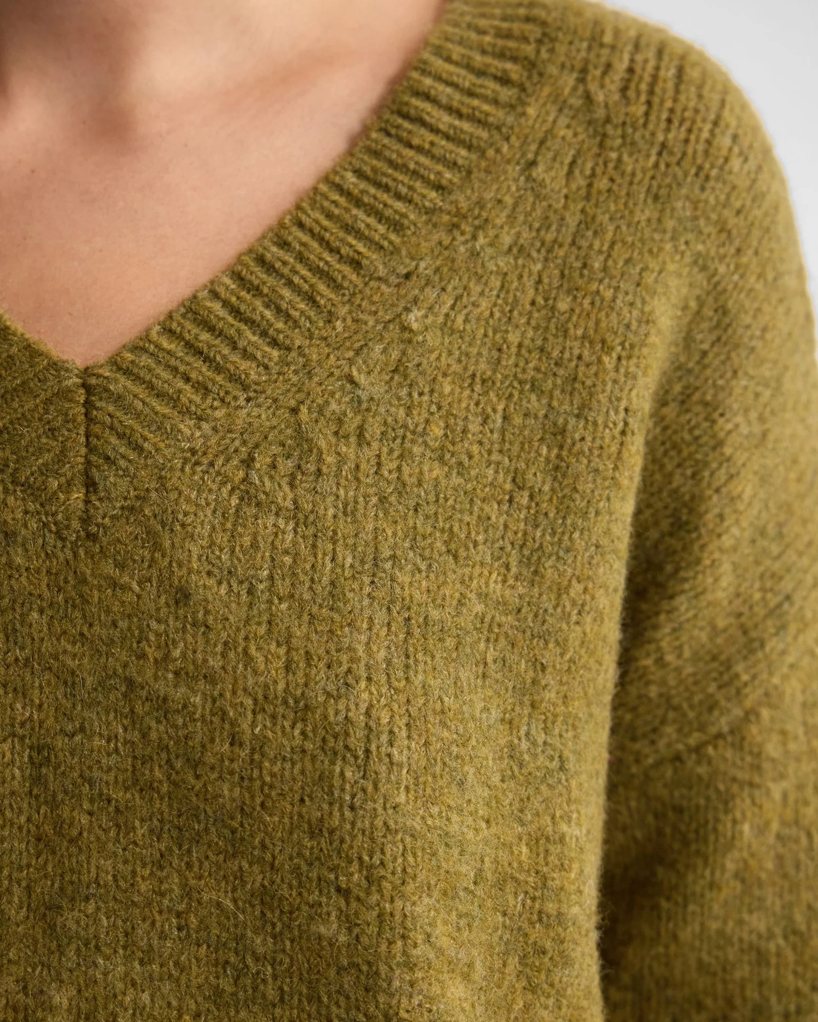Bridgette Alpaca Blend V-Neck - Image 6