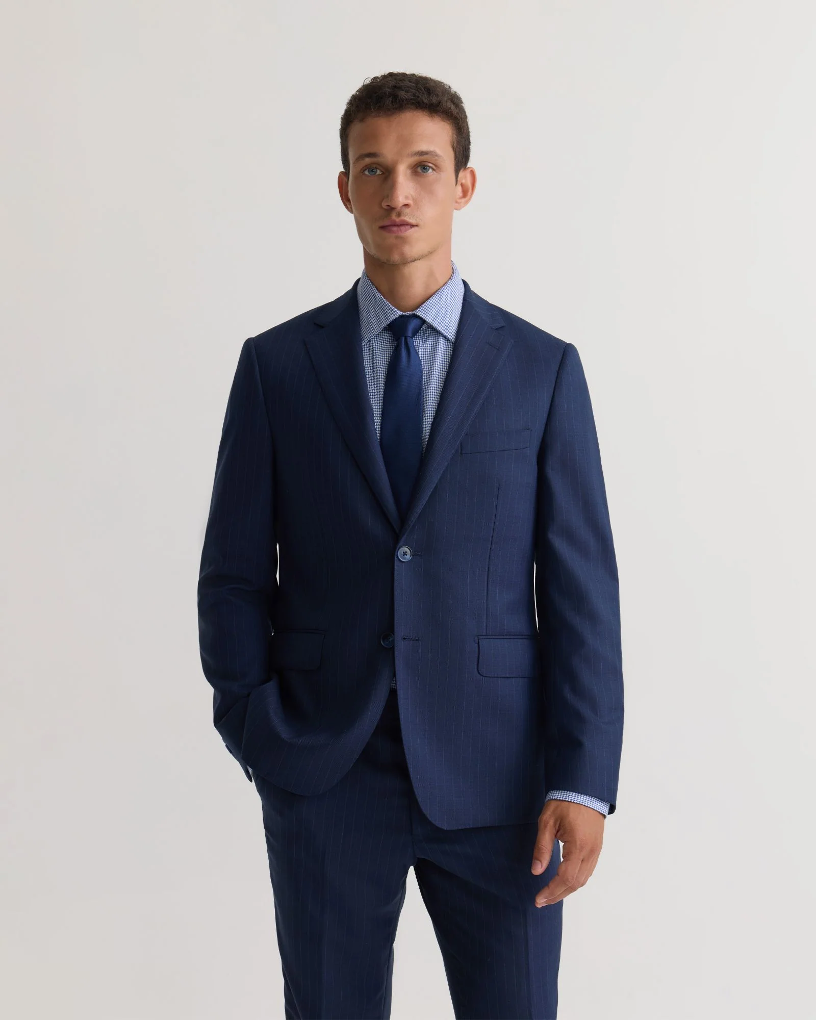 Byron Luxury Half Canvas Suit Jacket - Image 7