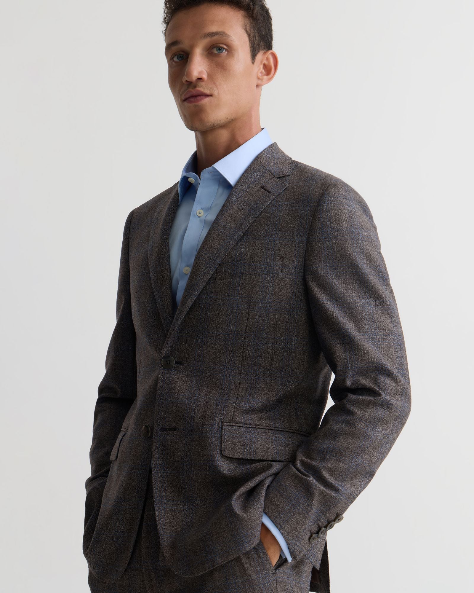 Byron Luxury Half Canvas Suit Jacket - Image 4