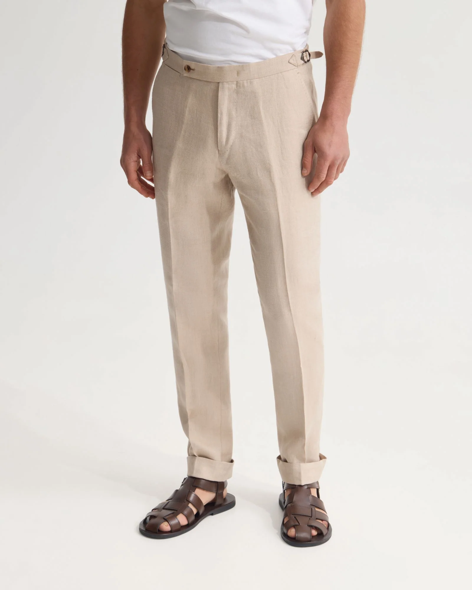 Byron Herringbone Pant Side Tab - Image 10